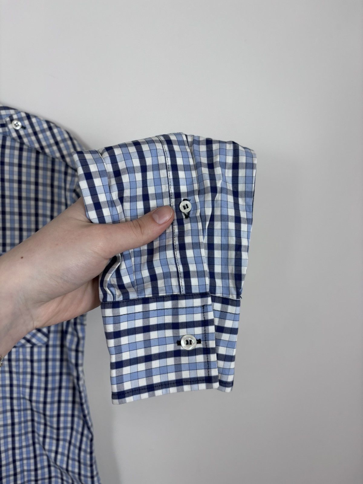 Iceberg Iceberg Vintage Men’s Gingham Check Long Sleeve Shirt Size US L / EU 52-54 / 3 - 14 Thumbnail