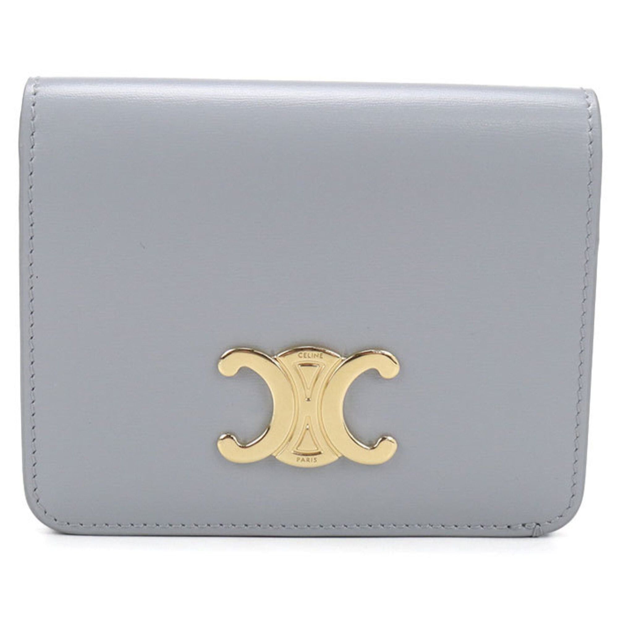 Celine CELINE Triomphe Bi-fold Wallet for Women, Blue Size ONE SIZE - 1 Thumbnail
