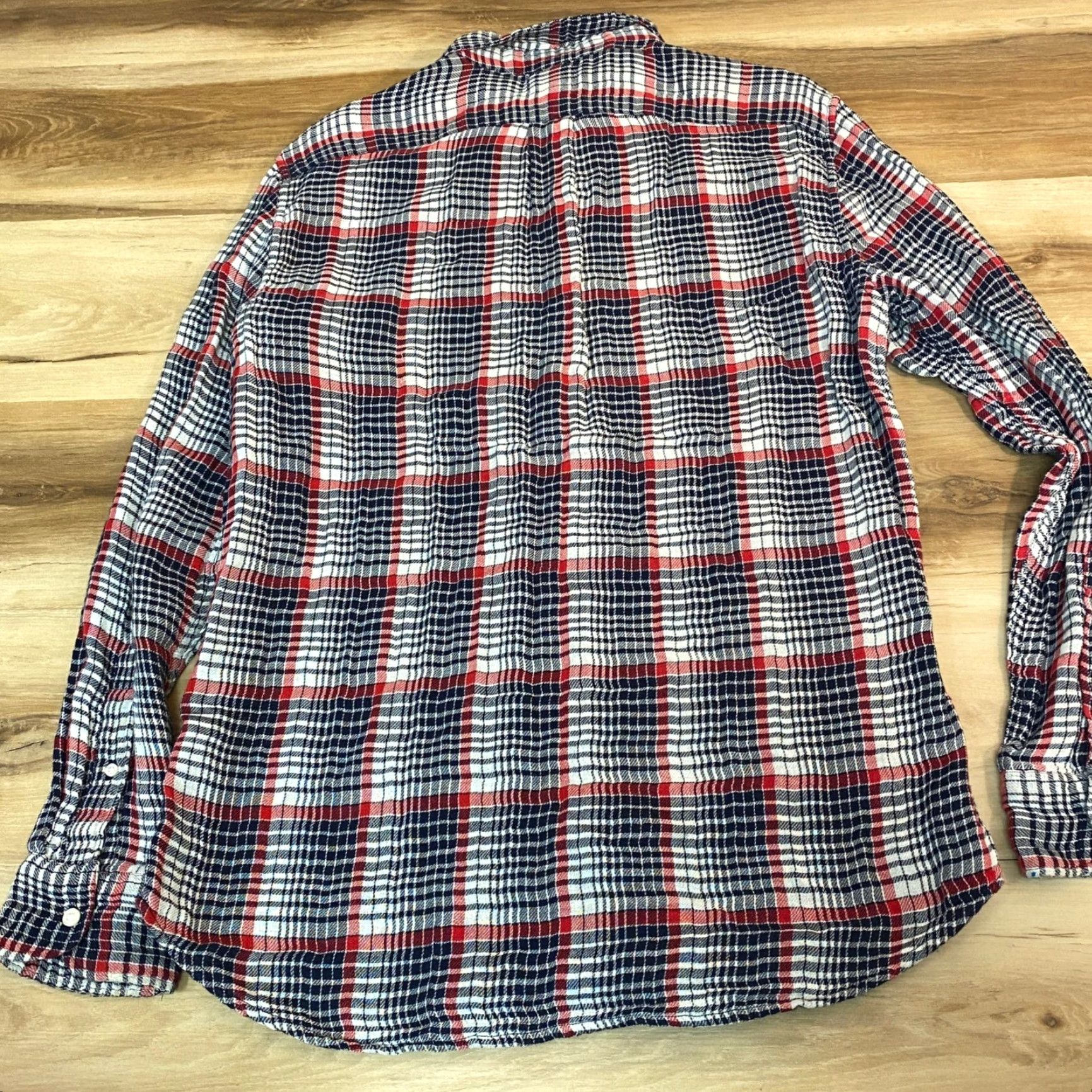 J.Crew J.Crew Slim Fit Plaid Button-Down Shirt Mens M Red Navy White Size US M / EU 48-50 / 2 - 7 Thumbnail