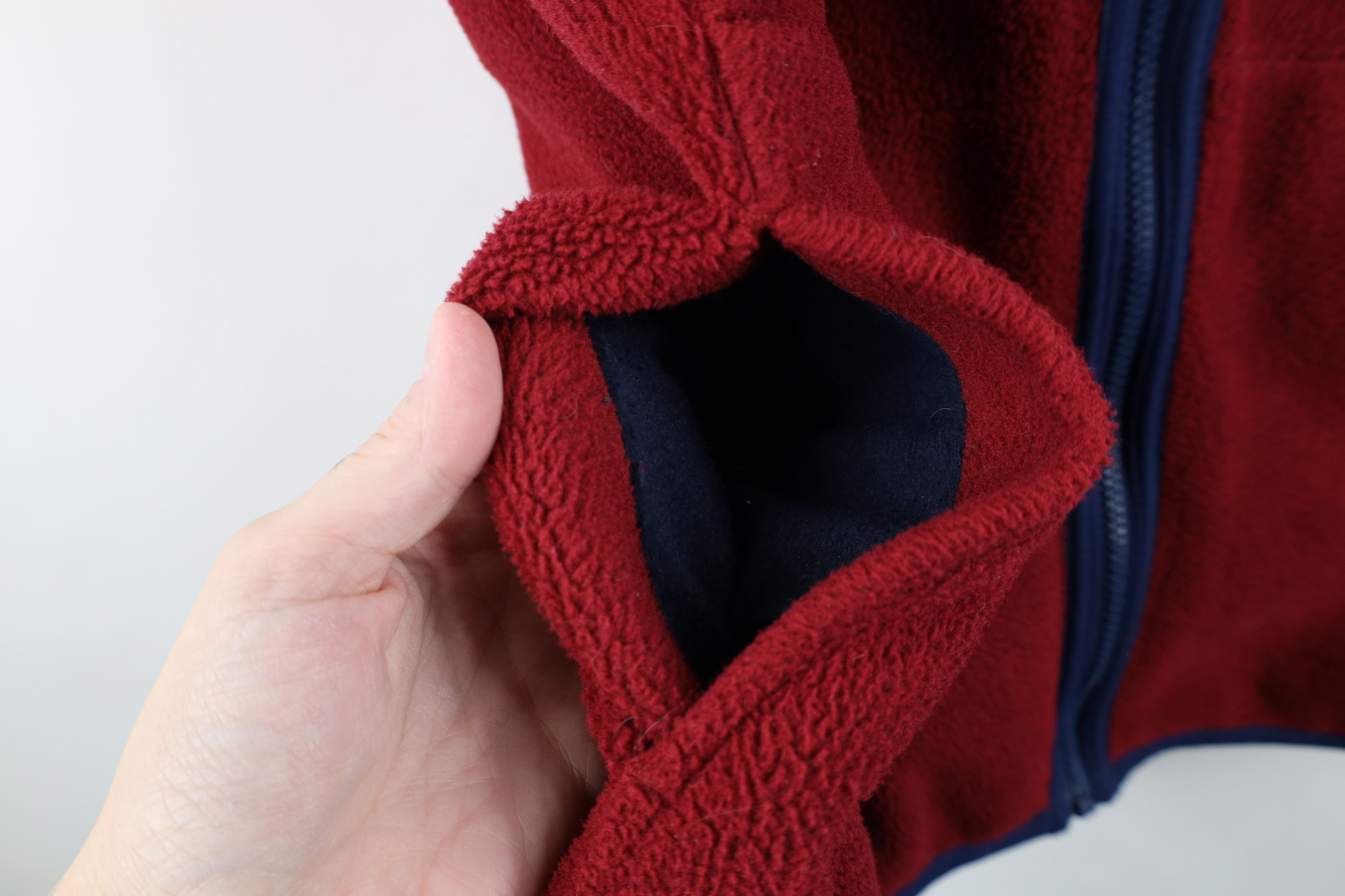 Lands' End Vintage 90s Lands End Fleece Full Zip Vest Jacket Red Size US XL / EU 56 / 4 - 6 Thumbnail