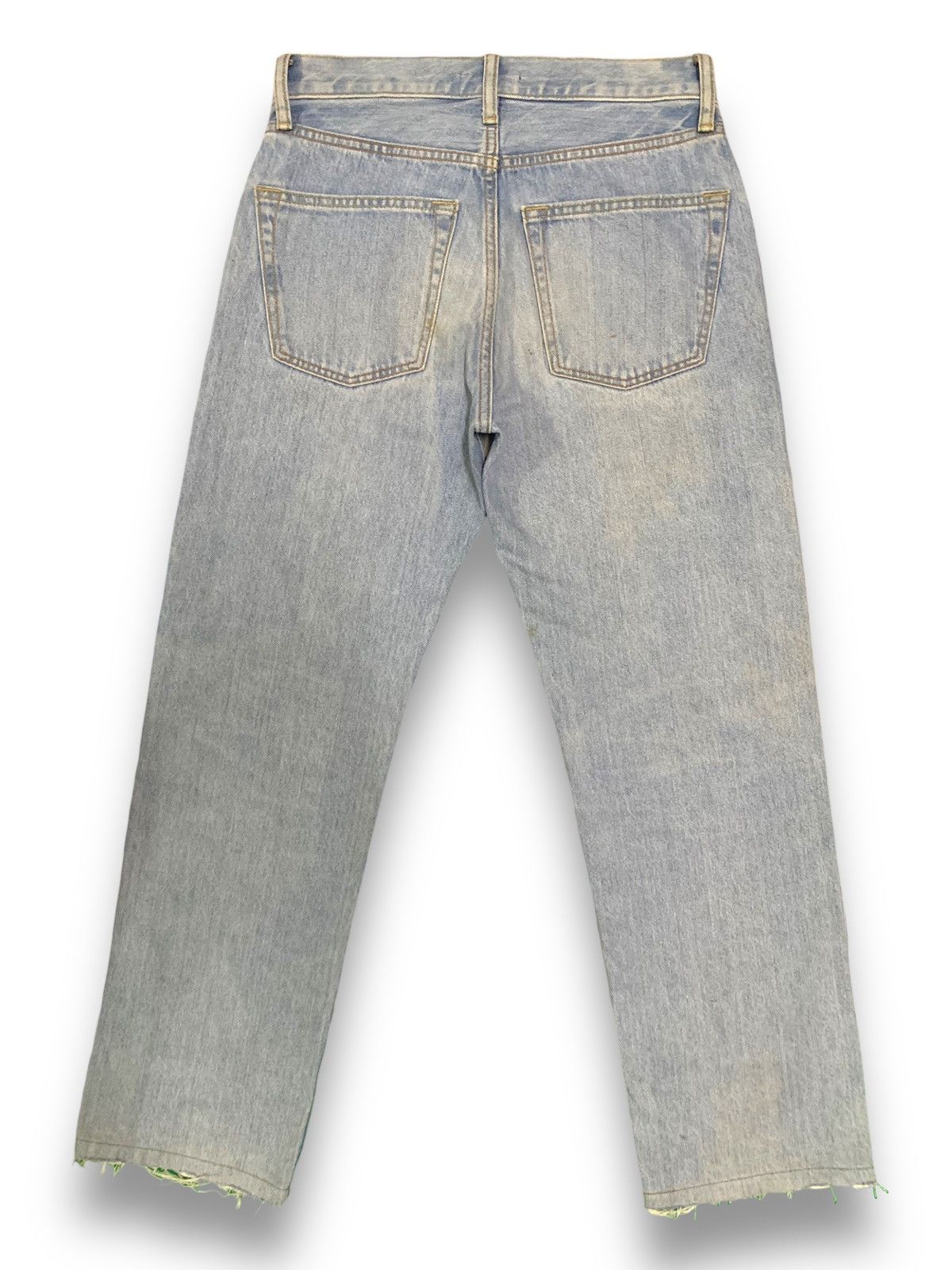 Uniqlo Vintage Y2K Uniqlo Mud Wash Straight Fit Distressed Jeans Size US 29 - 2 Thumbnail