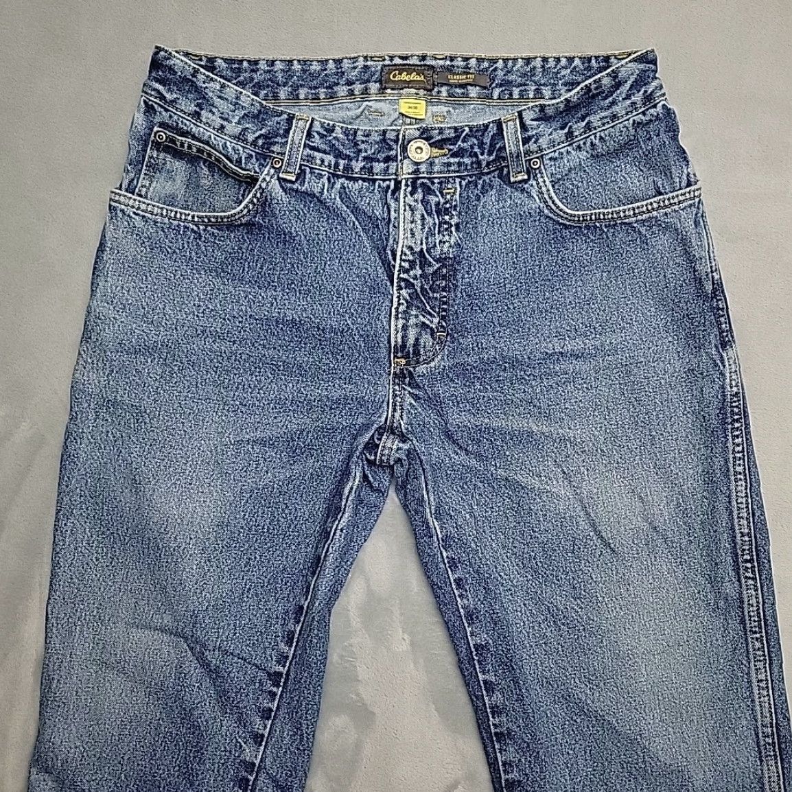 Vintage VINTAGE Cabela's Jeans Mens 34x30 Blue Denim Straight Leg 100% Cotton Size US 34 / EU 50 - 3 Thumbnail