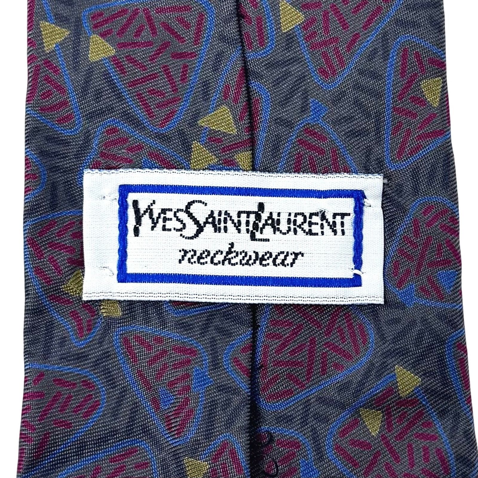 Saint Laurent Paris YSL Abstract Pattern Tie Size ONE SIZE - 4 Thumbnail