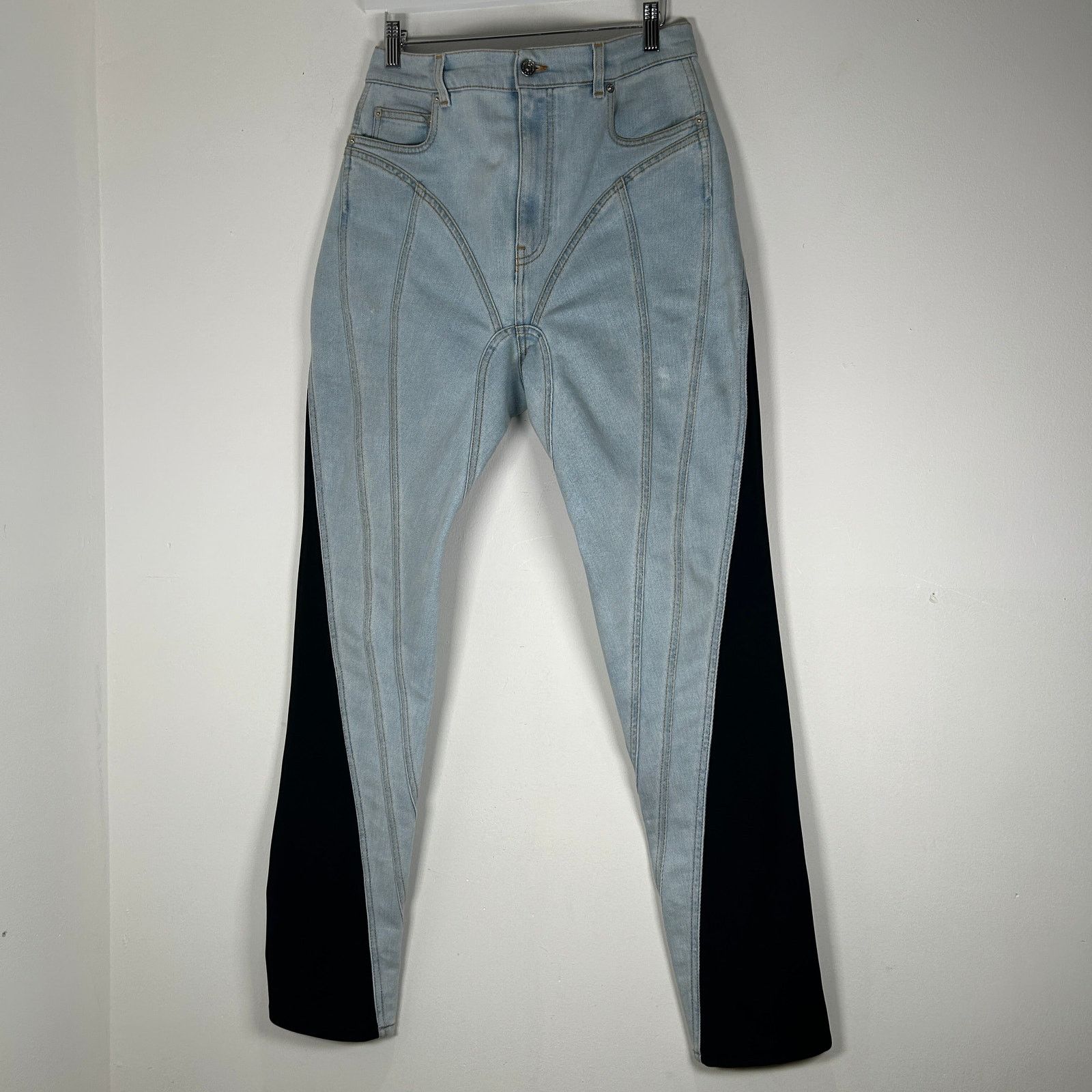 Mugler Mugler Spiral Mesh Cut Out Jeans Size 44 Size US 44 / EU 60 - 1 Thumbnail