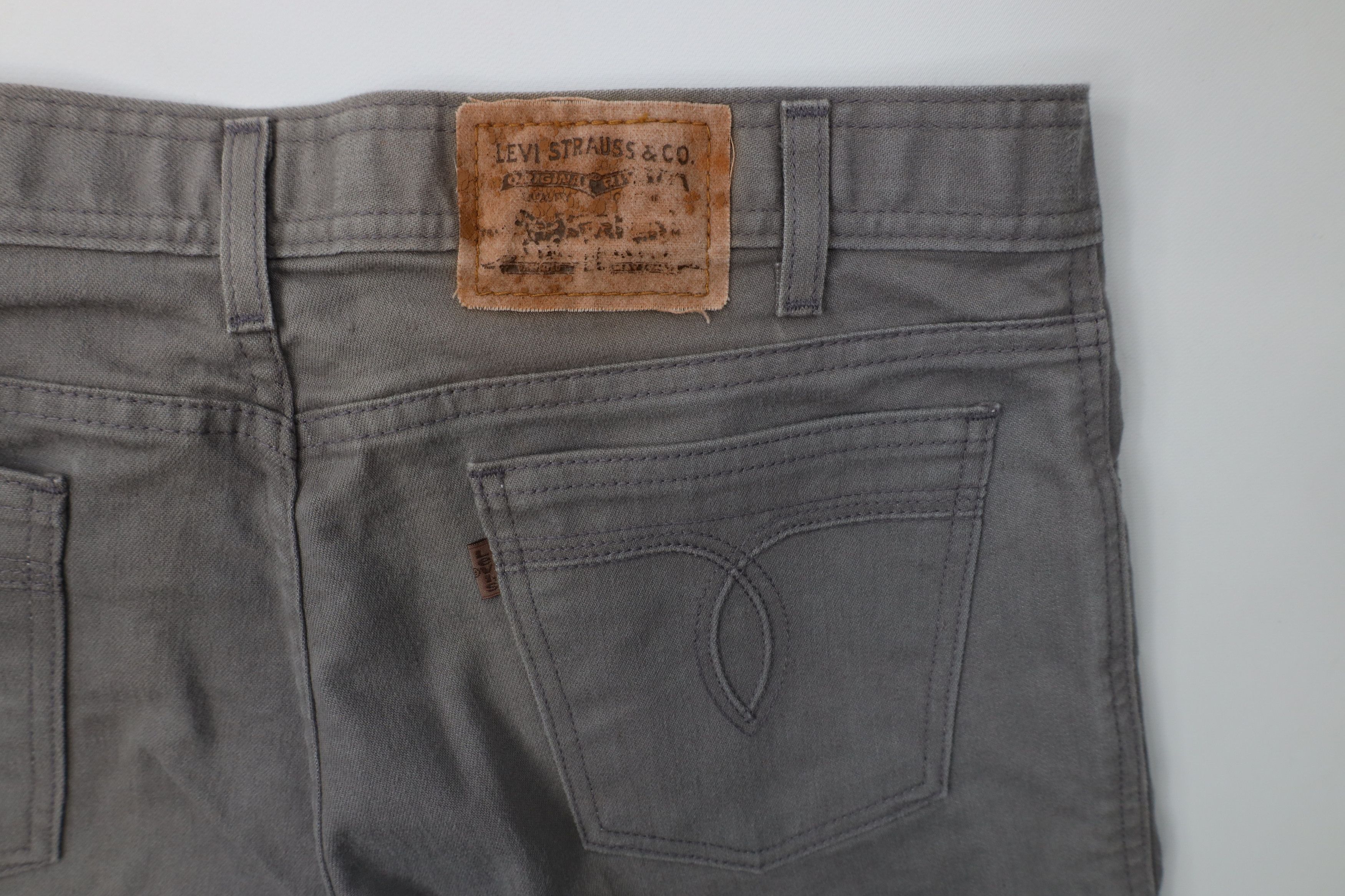 Levi's Vintage Y2K Levis Flared Bootcut Chamois Cloth Pants Gray Size US 34 / EU 50 - 14 Thumbnail