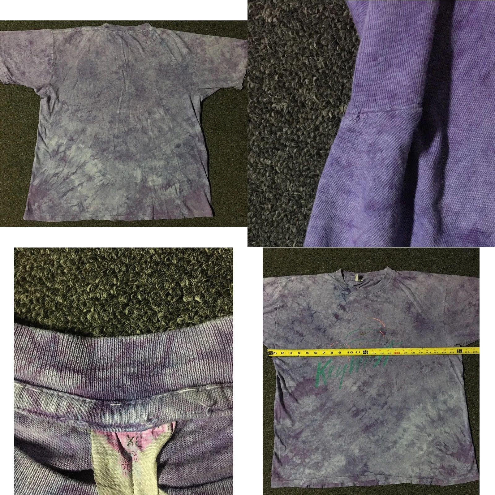 Vintage VINTAGE 90s Key West Dolphin Faded Shirt XL Purple Beach Surf Grunge 80s US Single Stitch T-Shirt Mens Size US XL / EU 56 / 4 - 8 Thumbnail