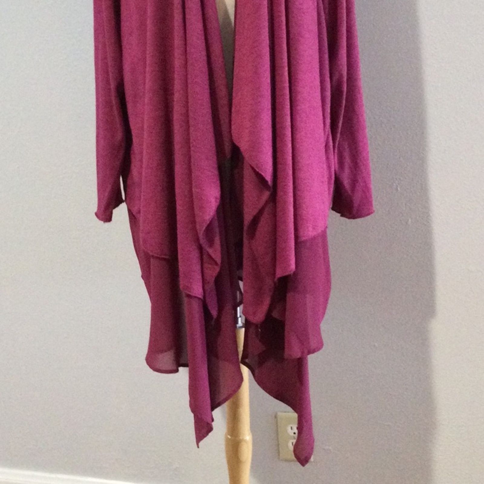 Other Gozzip Purple Long Sleeve Oversized Cardigan Jacket L NWT Size L / US 10 / IT 46 - 3 Thumbnail