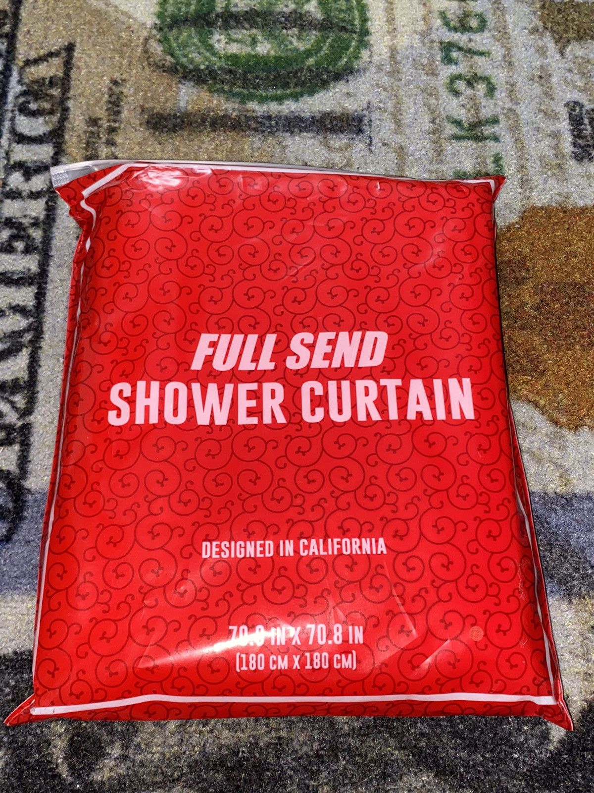 Full Send Full Send by Nelk Boys Shower Curtain (with hooks) Size ONE SIZE - 1 Thumbnail