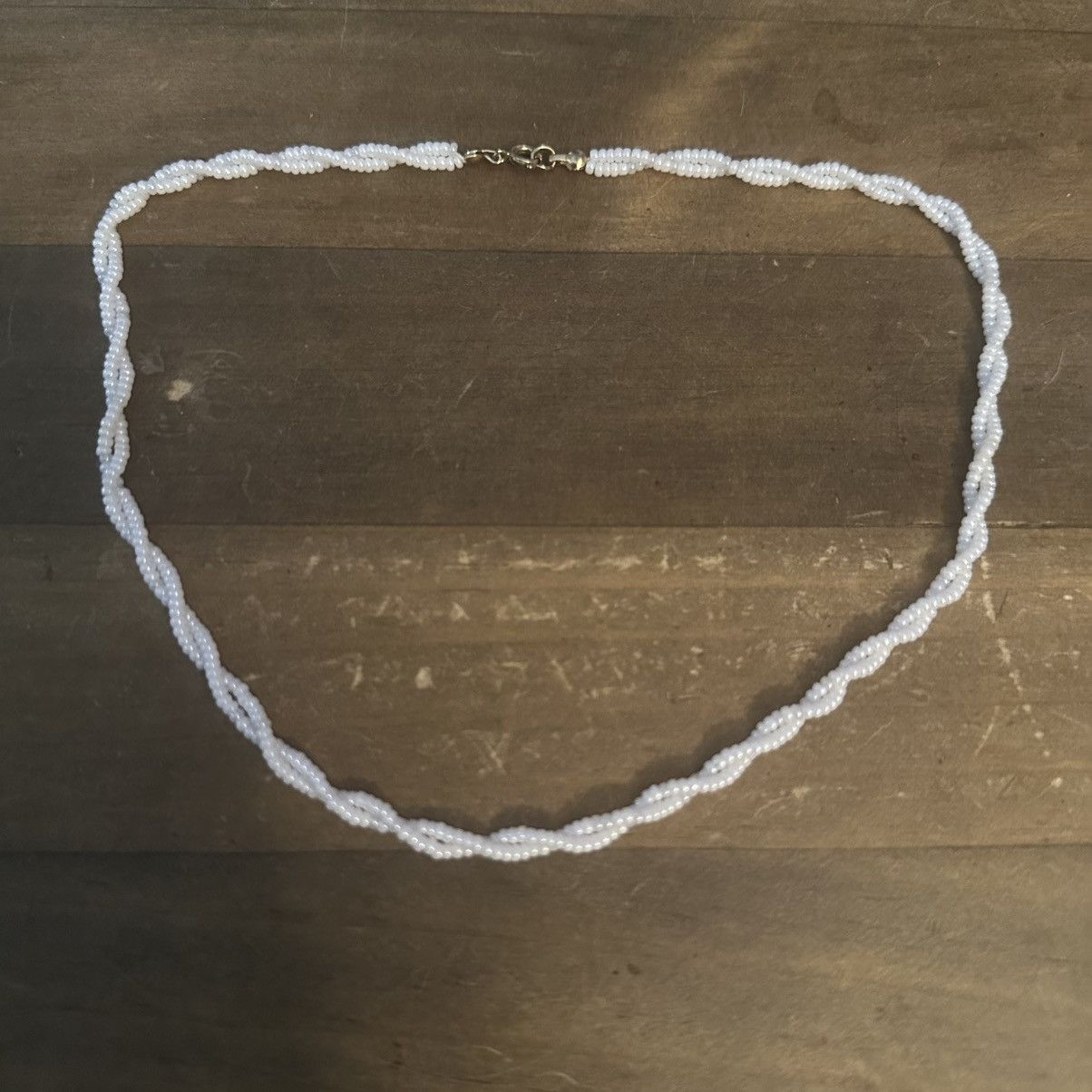 Vintage Vintage twisted white seed bead necklace Size ONE SIZE - 2 Thumbnail