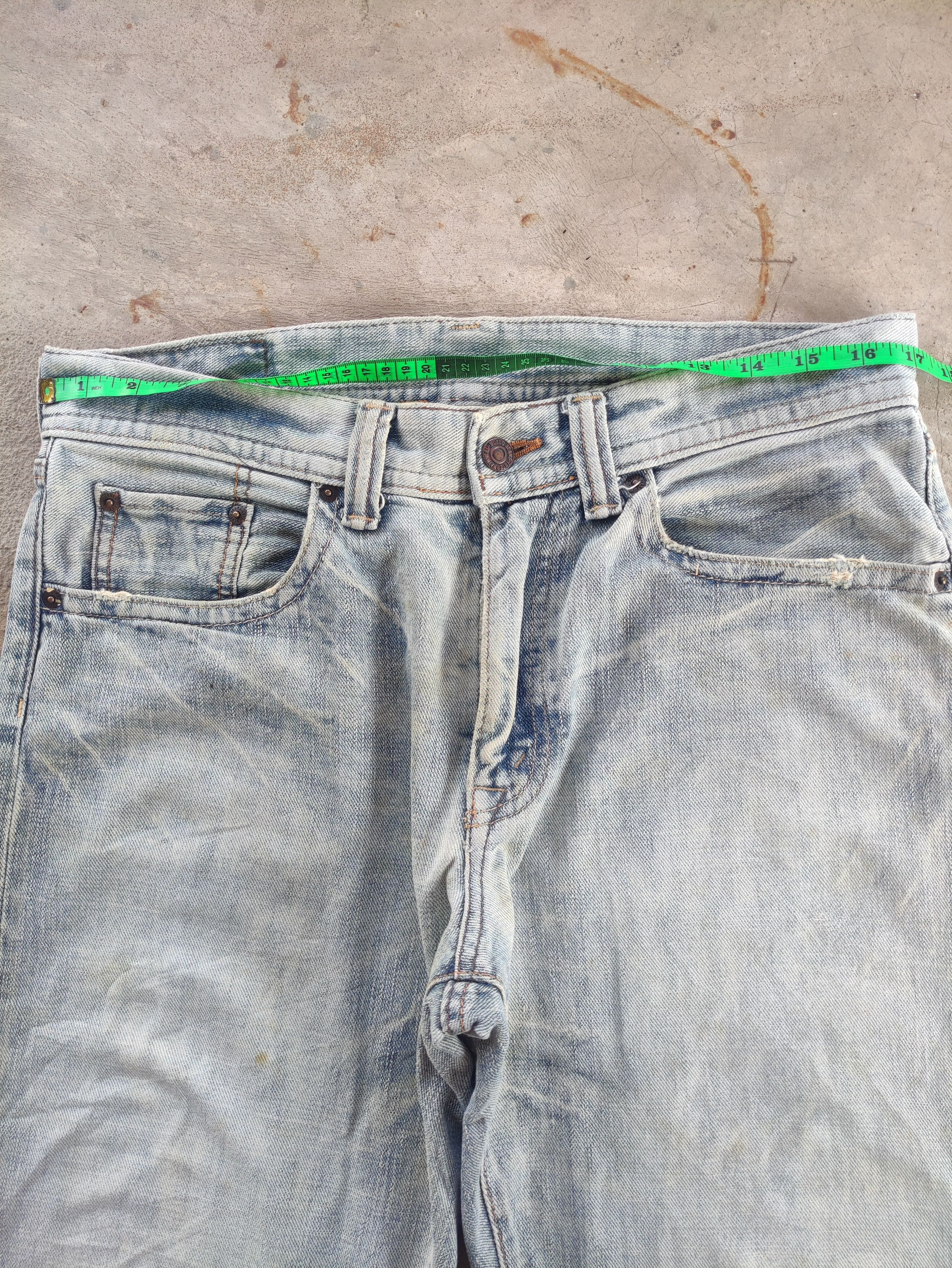 Japanese Brand Vintage Japanese Baggy Jean Distressed Faded Denim Size US 35 - 6 Thumbnail