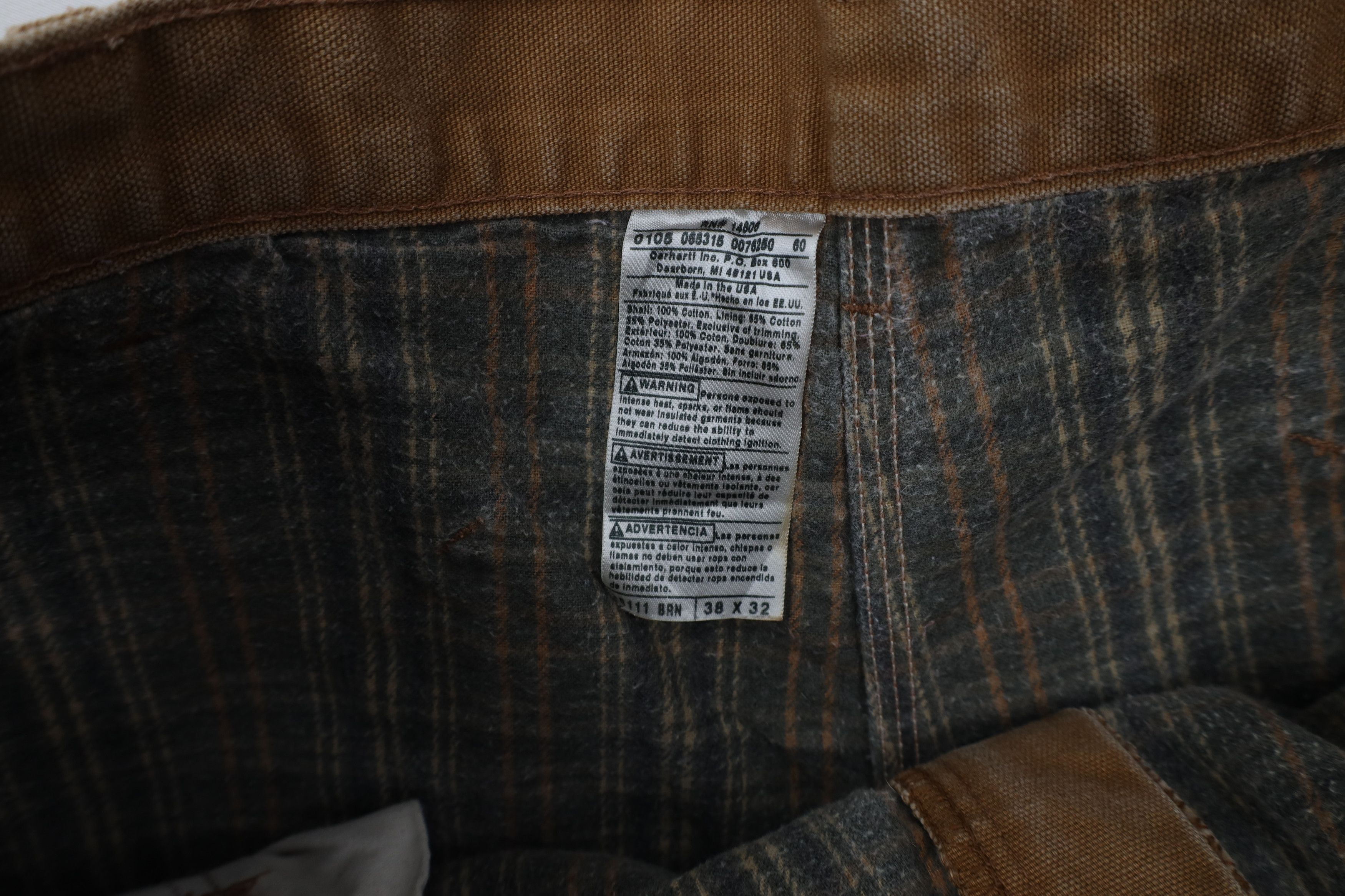 Carhartt Vintage Carhartt Lined Canvas Wide Leg Dungaree Pants USA Size US 38 / EU 54 - 9 Thumbnail