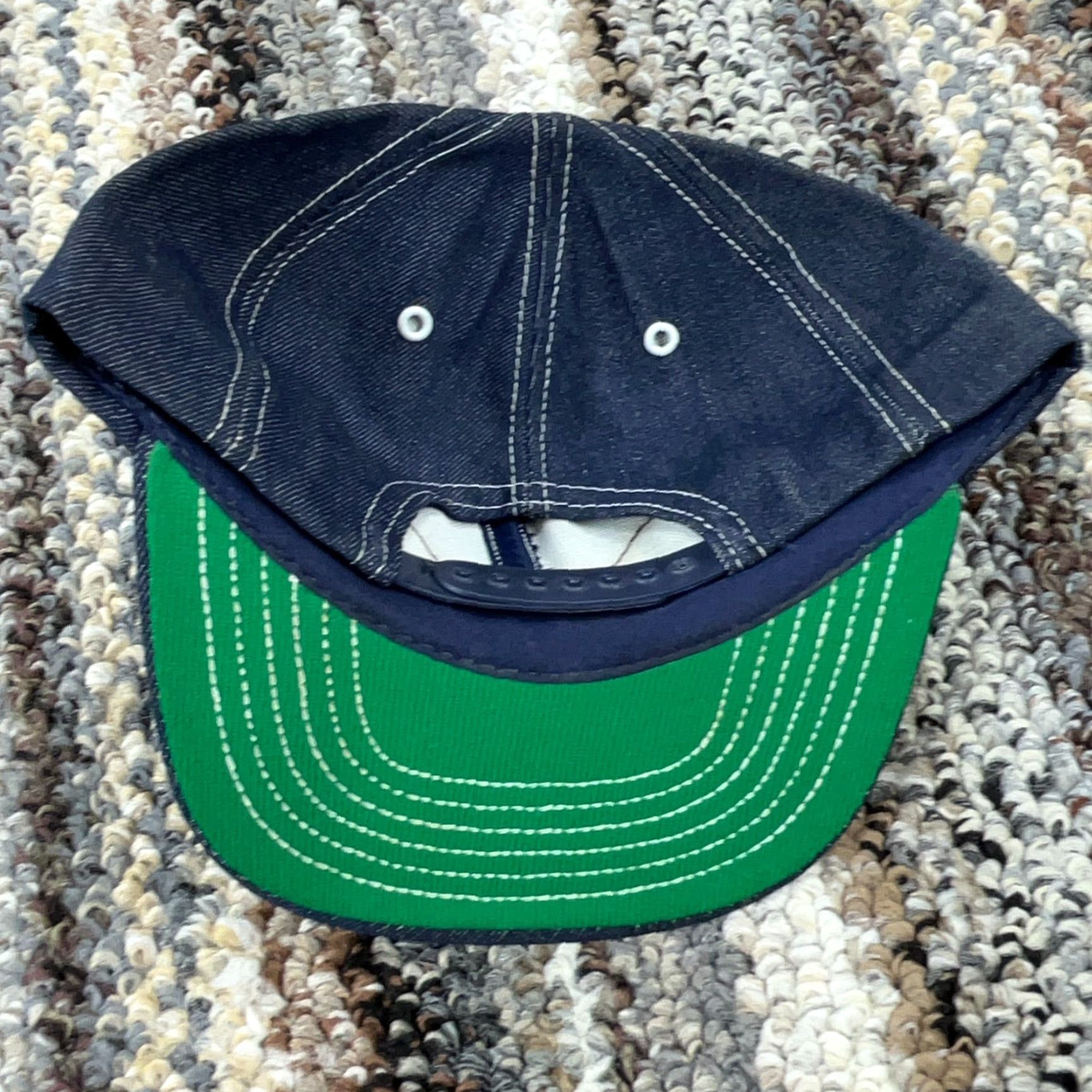 Denime VINTAGE Cardinal Caps Trucker Hat Cap Denim USA Patch Blue Adjustable Size Adult Men 80s 90s Retro Hipster Logo Outdoor Classic Cap Space Size US 35 - 6 Thumbnail