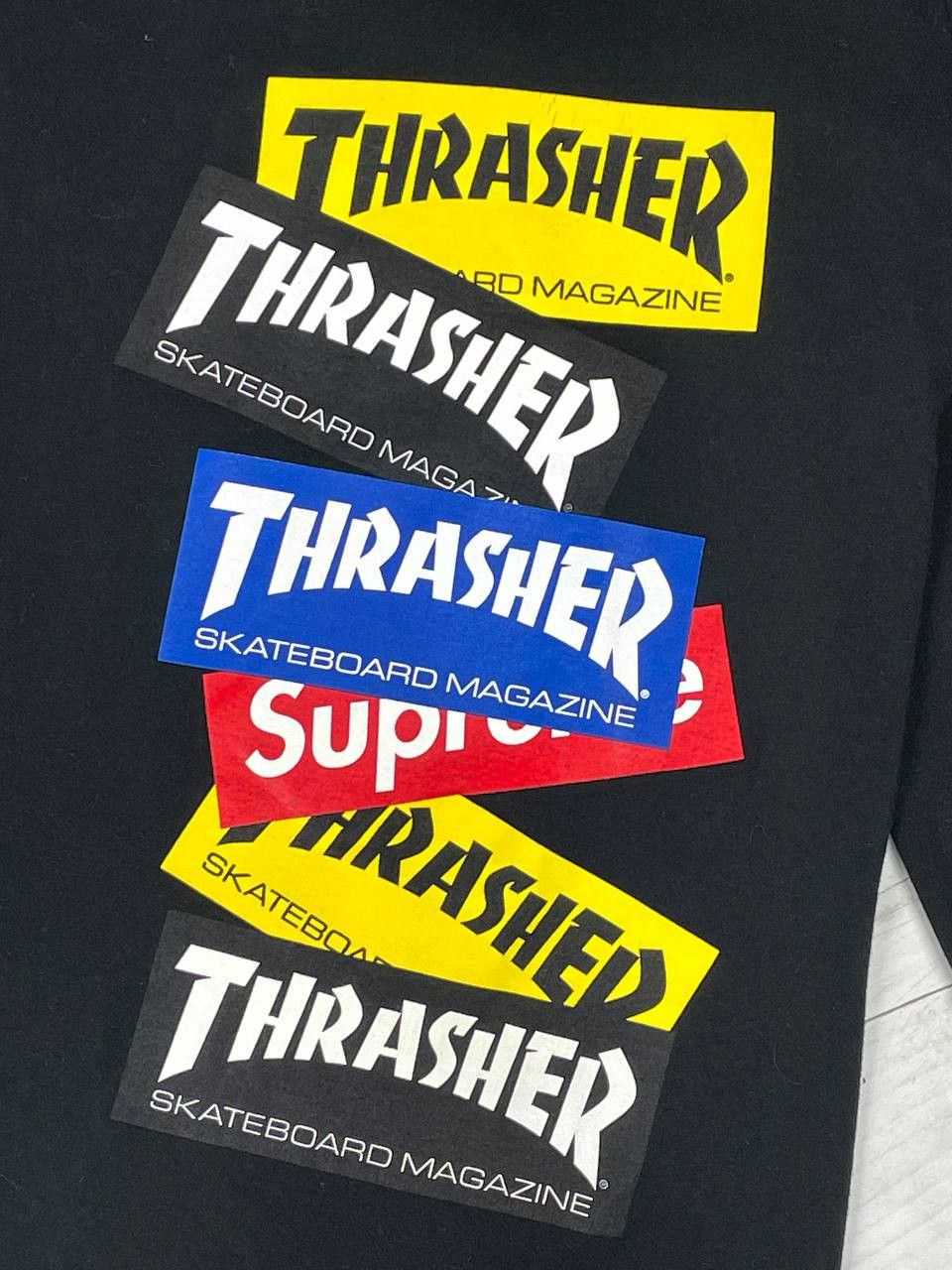 Supreme × Thrasher Supreme Thrasher Multi Logo L/S Tee Size US L / EU 52-54 / 3 - 3 Thumbnail