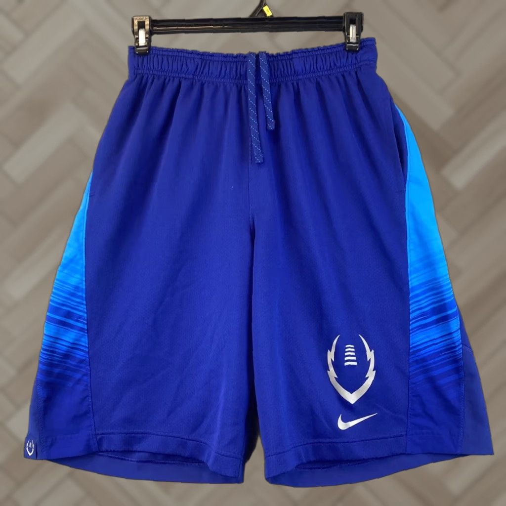Nike Nike Dri-FIT Football Shorts Men's Large Athletic Blue Pockets 30x11 /85-13 Nike Dri-FIT Size US 33 - 1 Thumbnail