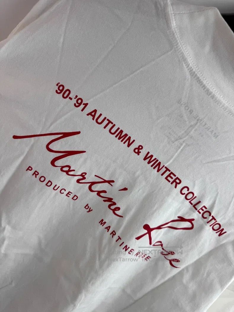 Martine Rose Martine Rose Classic white and red logo long sleeves Size US M / EU 48-50 / 2 - 4 Thumbnail