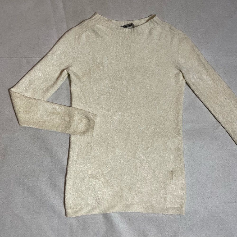 Other New Transit Par-Such Fuzzy Ivory Sweater Made in Italy Size Size M / US 6-8 / IT 42-44 - 4 Thumbnail