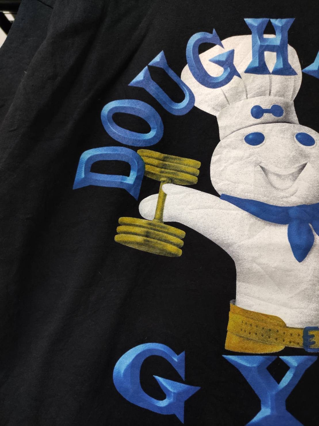 Vintage Vtg 00's Pillsbury Doughboys Gym T-Shirt Size US L / EU 52-54 / 3 - 3 Thumbnail