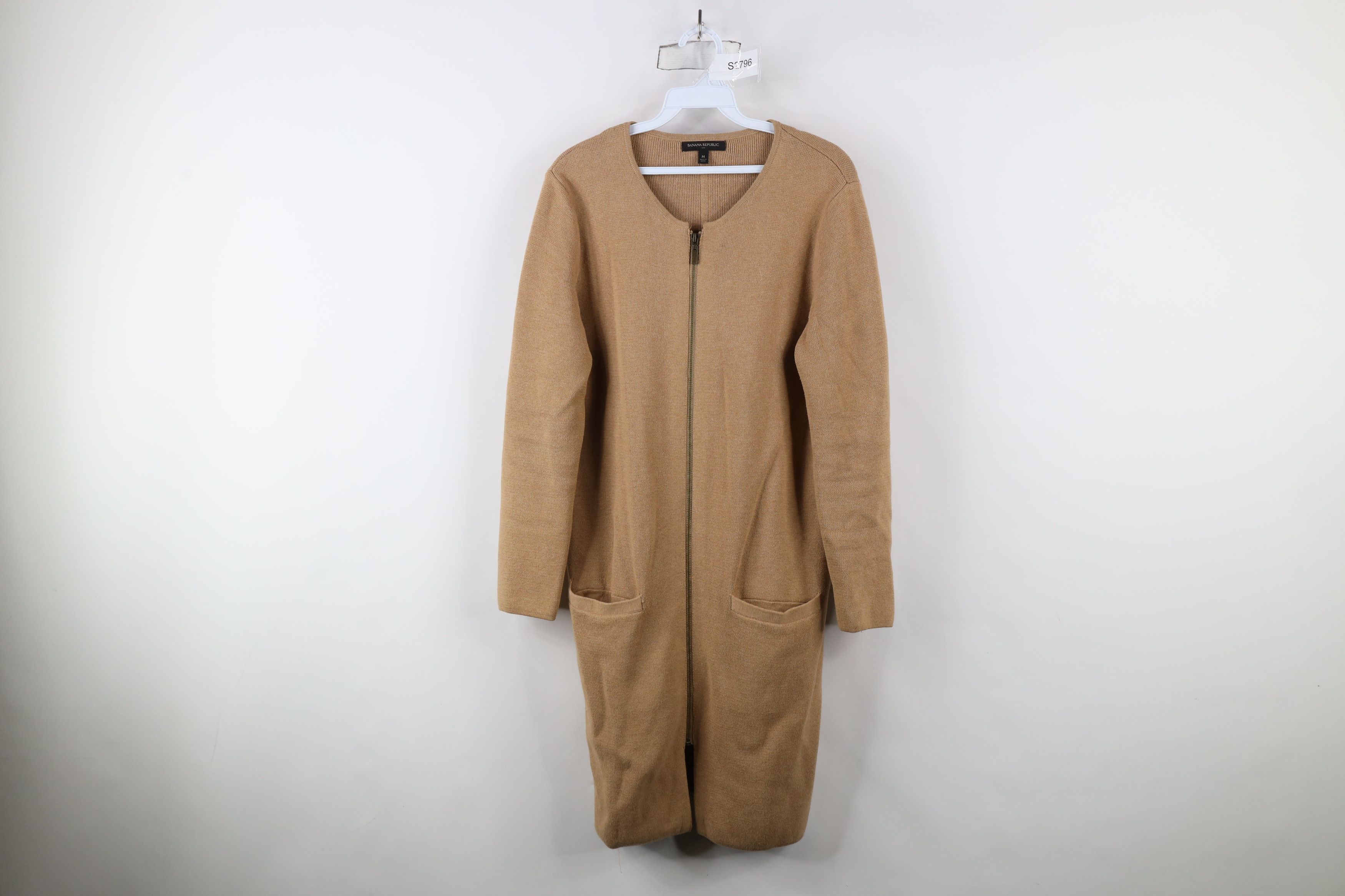 Banana Republic × Vintage Banana Republic Blend Zip Full Length Cardigan Sweater Size M / US 6-8 / IT 42-44 - 1 Thumbnail