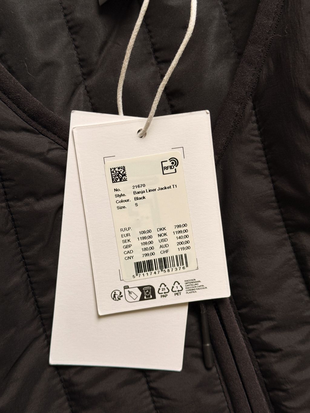 Rains RAINS Banja Liner Jacket Size US S / EU 44-46 / 1 - 4 Thumbnail