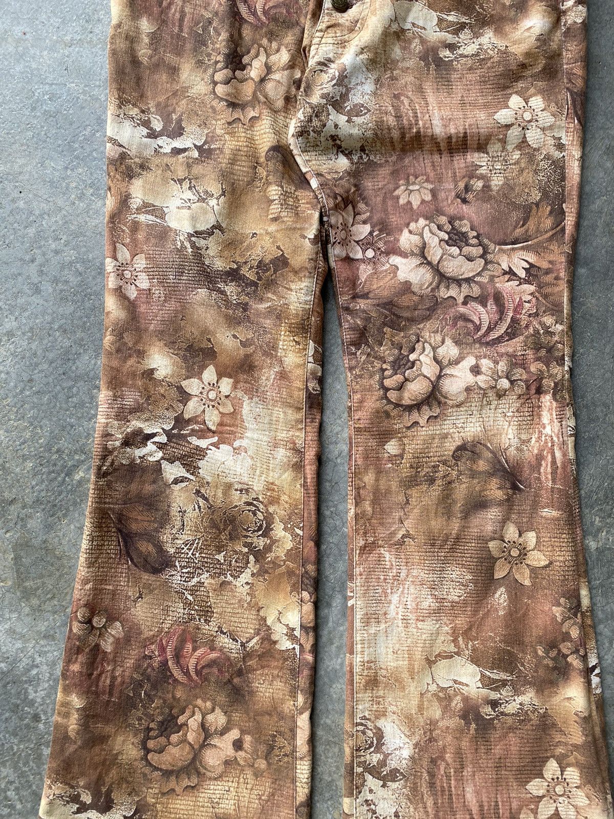 Tornado Mart Vtg Tornado Mart Floral Flare Pants Size US 32 / EU 48 - 4 Thumbnail