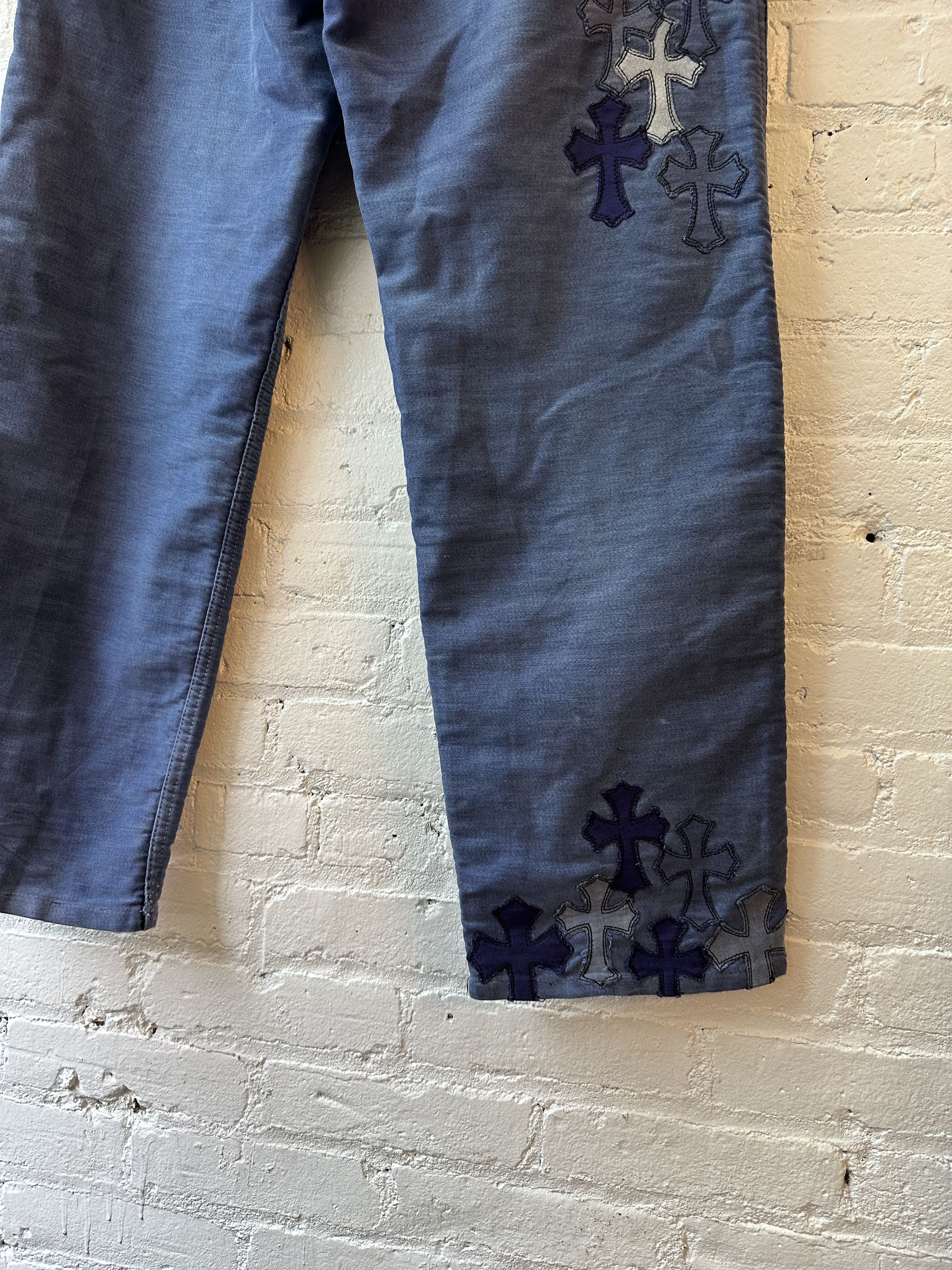 Chrome Hearts Chrome Hearts Made in France Cross Jeans 4G SELLER Size US 33 - 7 Thumbnail