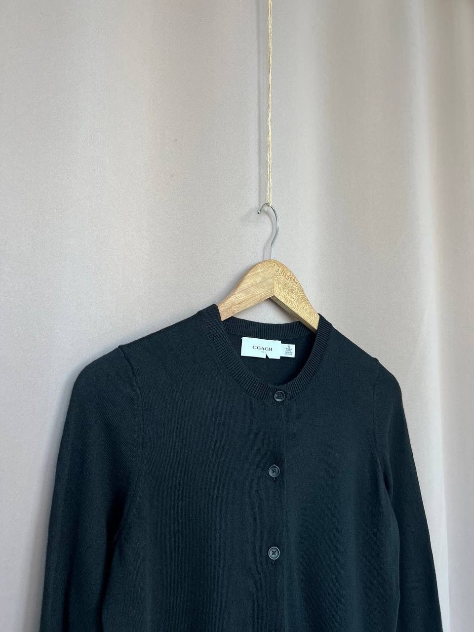 Coach Coach 1941 Knit Black Cardigan Womens Size XS Cotton Button Size XS / US 0-2 / IT 36-38 - 3 Thumbnail