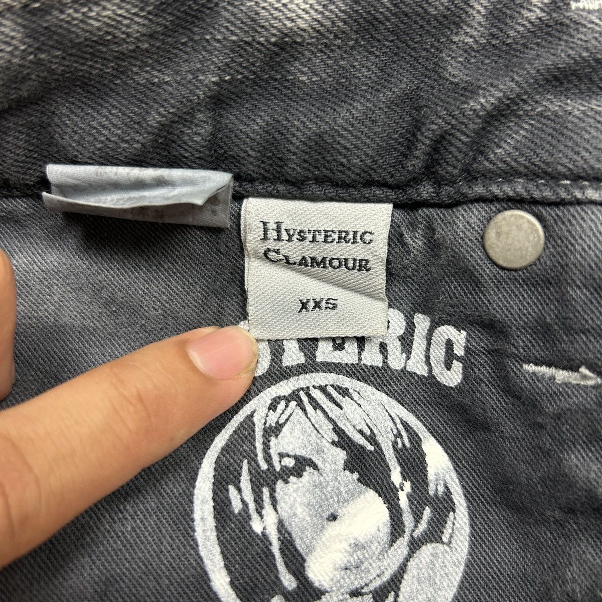 Hysteric Glamour hysteric glamour acid wash superblack jeans Size 28" / US 6 / IT 42 - 18 Thumbnail