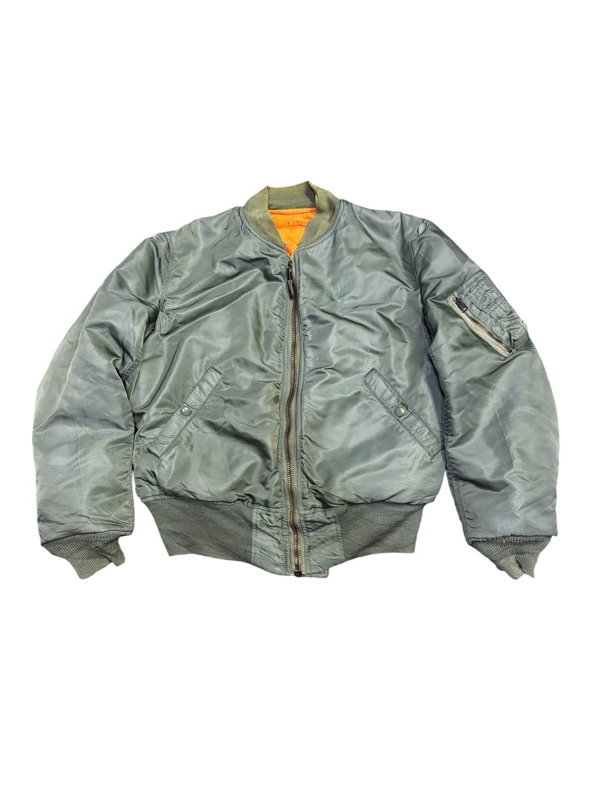Vintage Rare!! Vintage 1960 Military Bomber Jacket Ma-1 Size US M / EU 48-50 / 2 - 1 Thumbnail