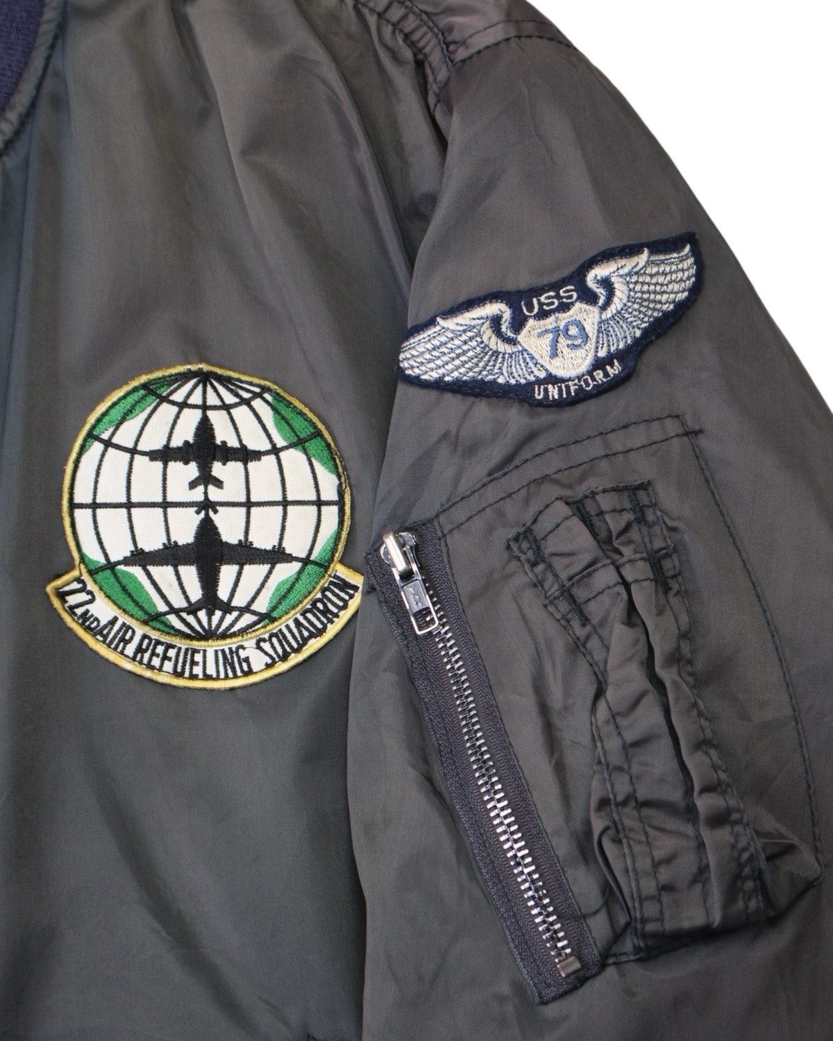 Alpha Industries MA-1 FLIGHT BOMBER JACKET 22ND AIR REFUELING SQUADRON PATCH Size US L / EU 52-54 / 3 - 4 Thumbnail