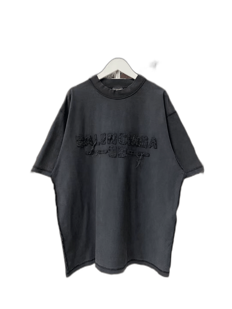 Balenciaga Balenciaga Black Distressed Short Sleeve T-Shirt-yf Size US XS / EU 42 / 0 - 1 Thumbnail