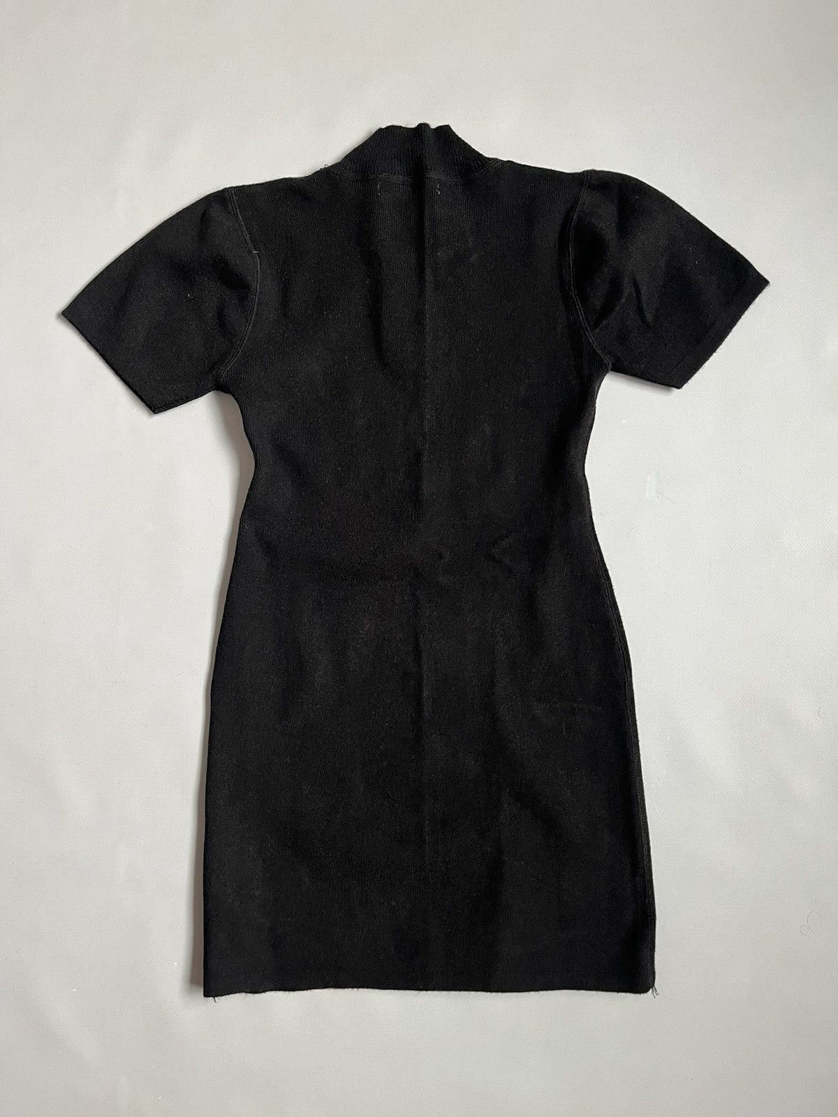 Alexander Wang Alexander Wang Black Wool Mock Neck Short Sleeve Dress Size M / US 6-8 / IT 42-44 - 11 Thumbnail