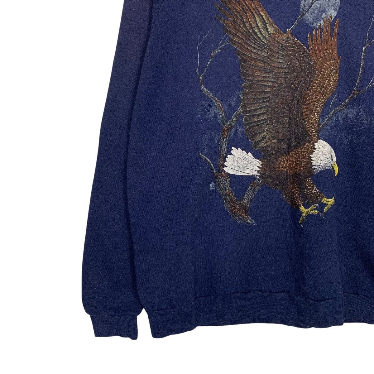 Vintage 90’s JERZEES Usa THE EAGLE Graphics Sweatshirt #3543-C162 Size US XXL / EU 58 / 5 - 6 Thumbnail