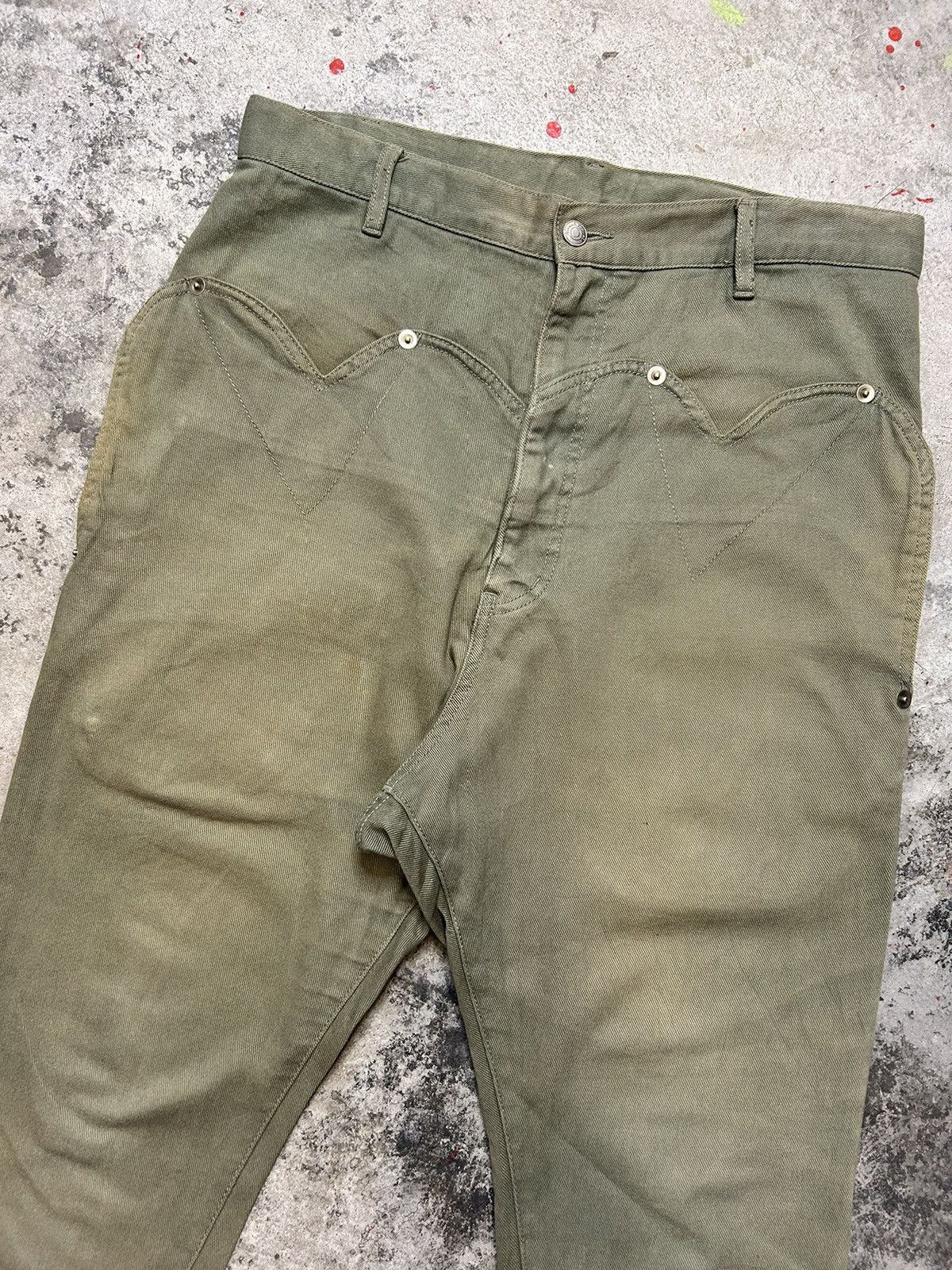Issey Miyake Mercibeaucoup by Issey Miyake Green Trousers Size US 32 / EU 48 - 8 Thumbnail