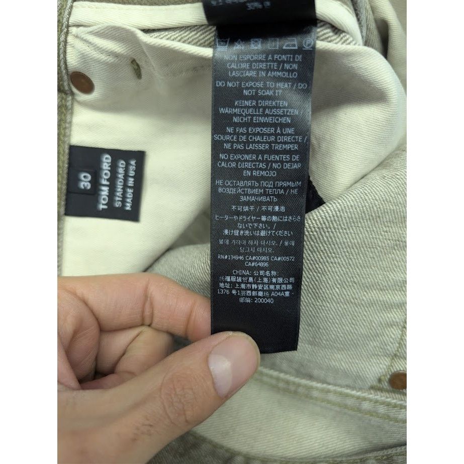 Tom Ford o1rshd1 Denim Jeans in Khaki Size US 30 / EU 46 - 21 Thumbnail