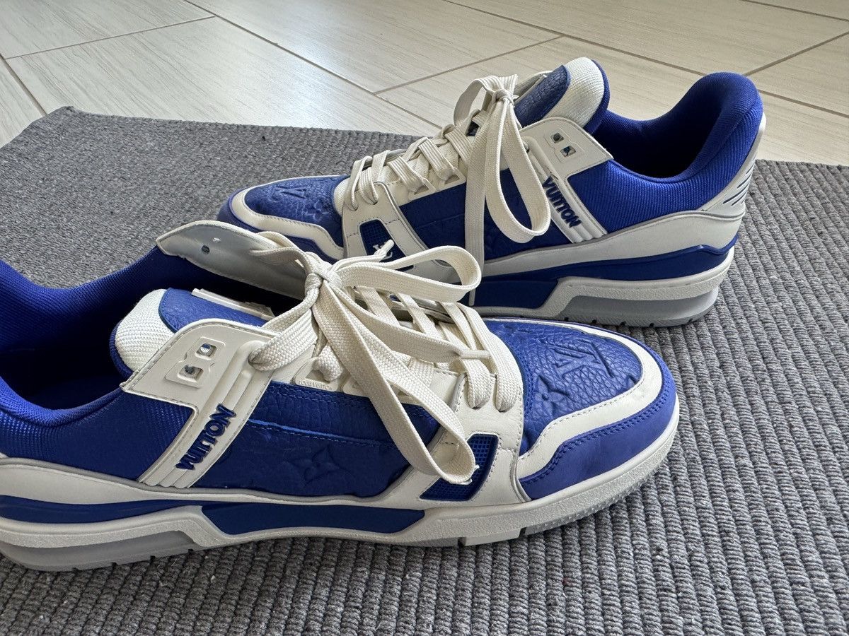 Louis Vuitton LV Trainer 'Gaston Blue' – Virgil Abloh 'Colormania capsule' Size US 10.5 / EU 43-44 - 8 Thumbnail