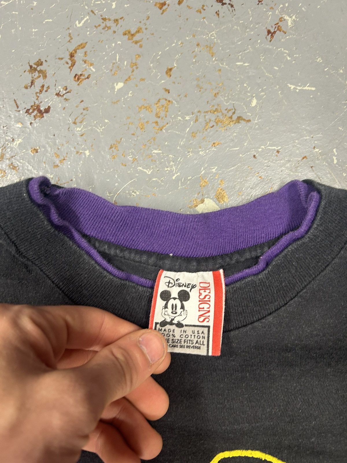 Disney × Mickey Mouse × Vintage Crazy Vintage 90s Disney Mickey Mouse Black Graphic T-Shirt Size US L / EU 52-54 / 3 - 3 Thumbnail