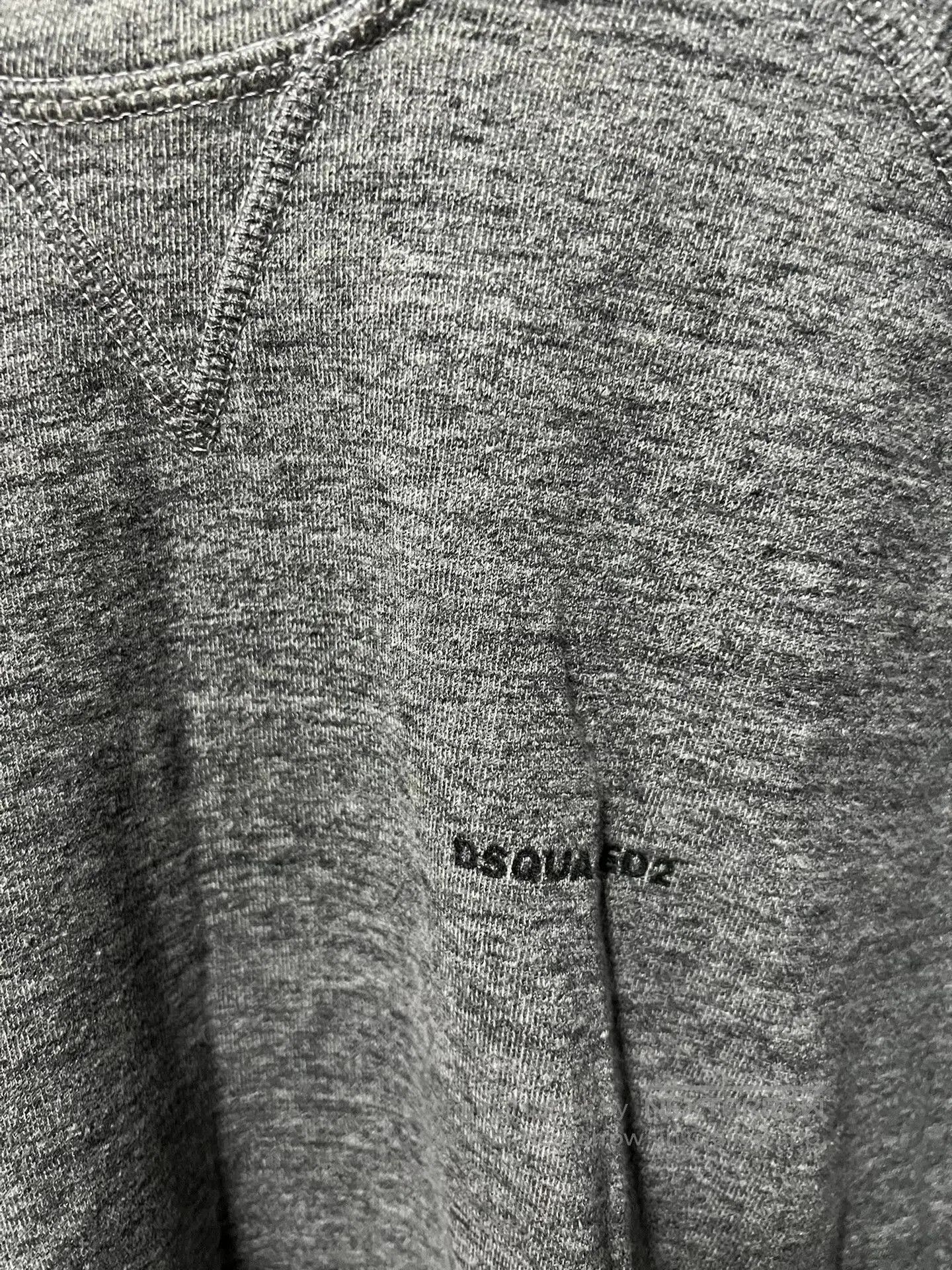 Dsquared2 DSQUARED2 Gray Cotton Slim Sweatshirt. Size US XL / EU 56 / 4 - 4 Thumbnail