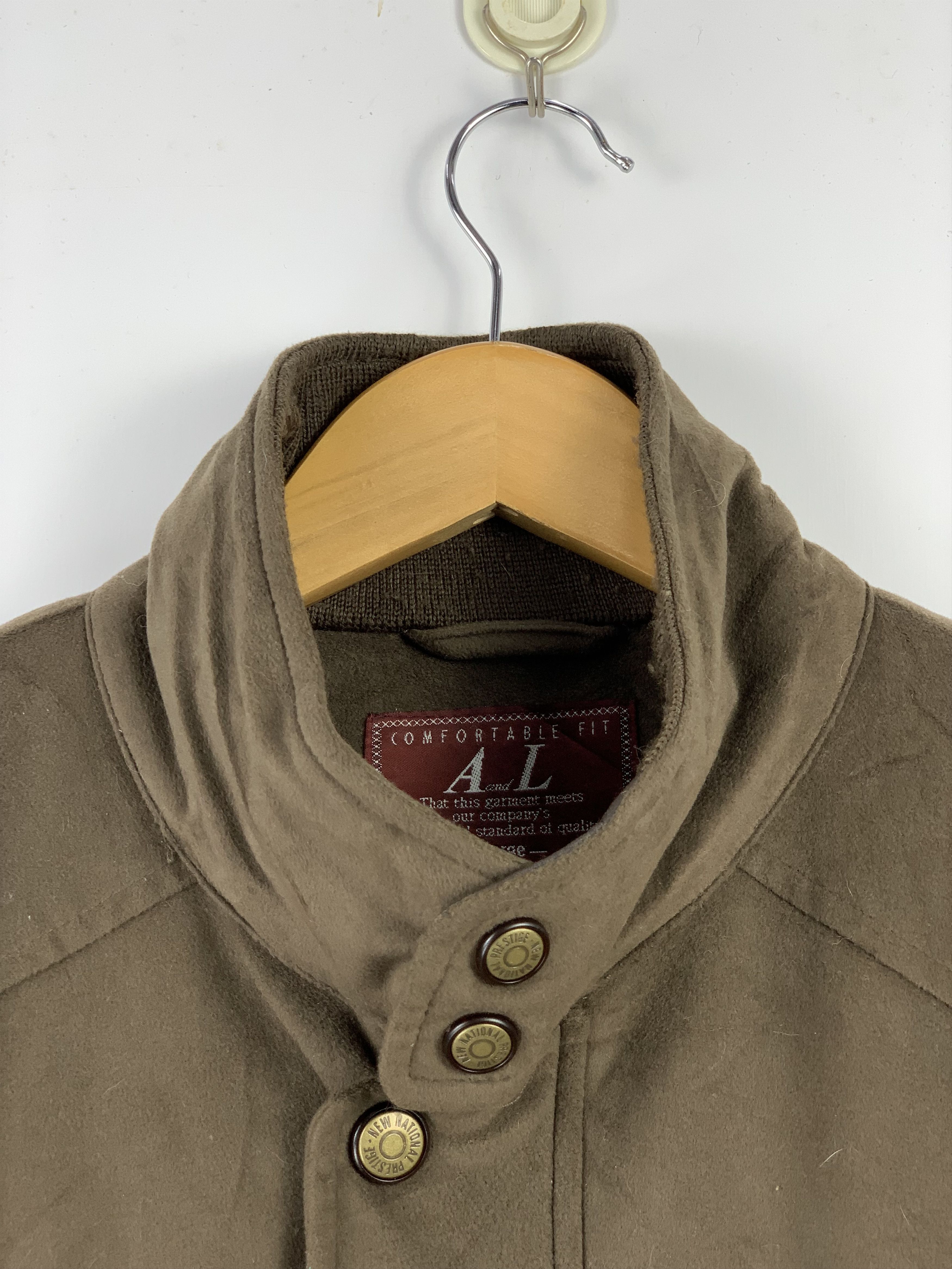 Japanese Brand Vintage 80s Japanese Brand wool Bomber Jackets J1501 Size US L / EU 52-54 / 3 - 7 Thumbnail