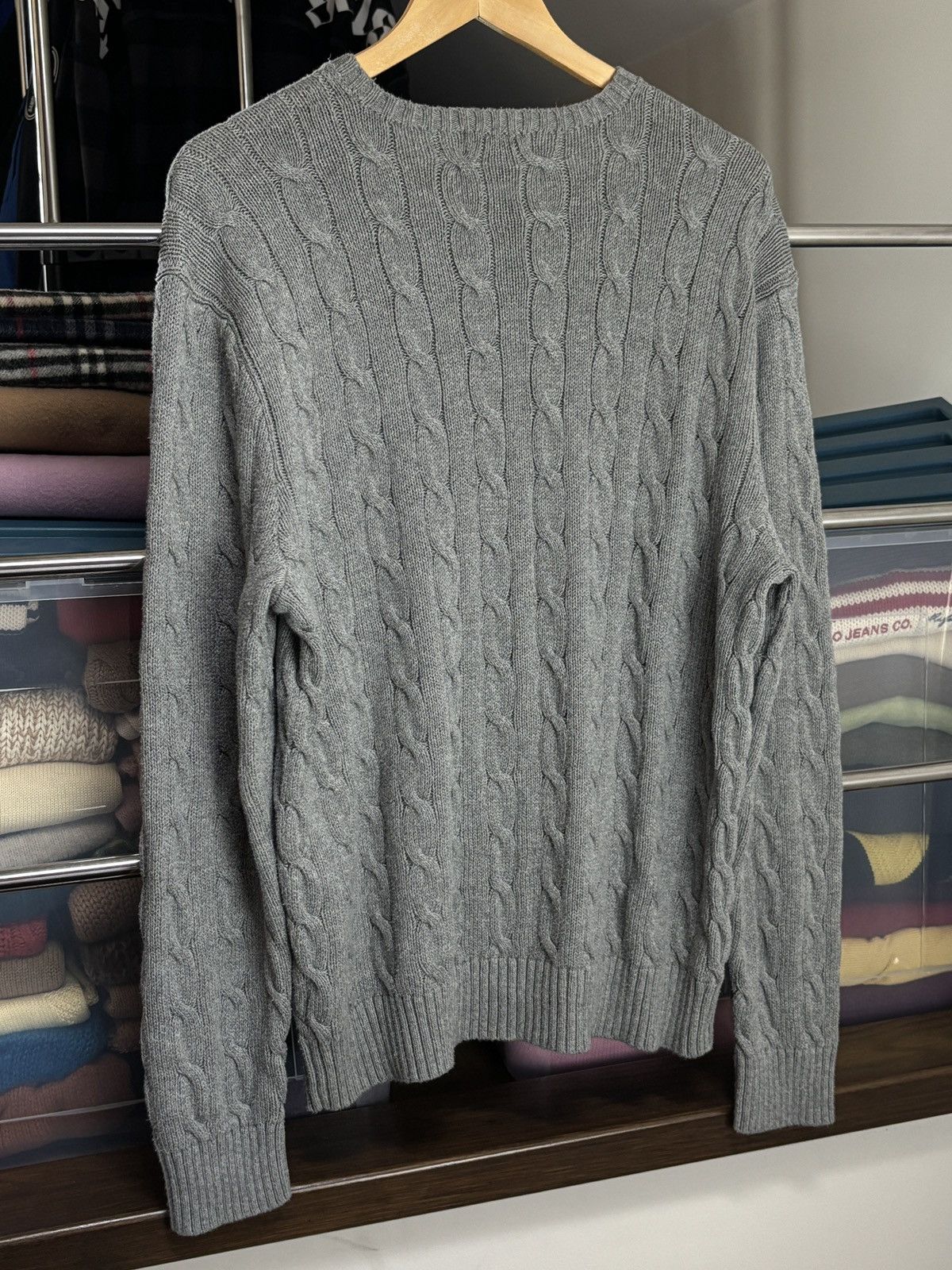 Polo Ralph Lauren Polo Ralph Lauren Classic Cable Knit Sweater Vintage Size US L / EU 52-54 / 3 - 7 Thumbnail