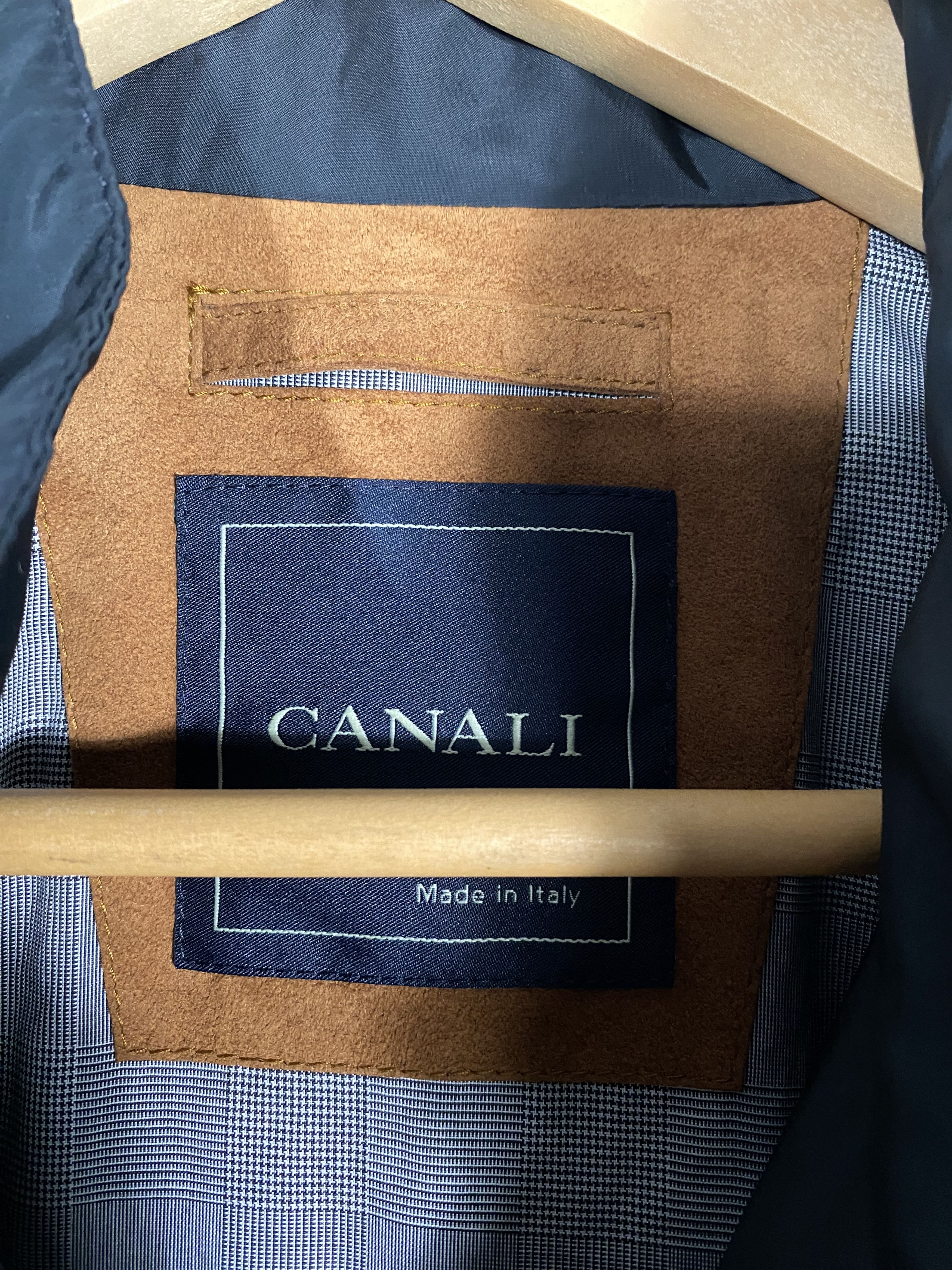 Canali Canali Rain and Wind Tech Black Nylon Jacket Size US M / EU 48-50 / 2 - 2 Thumbnail
