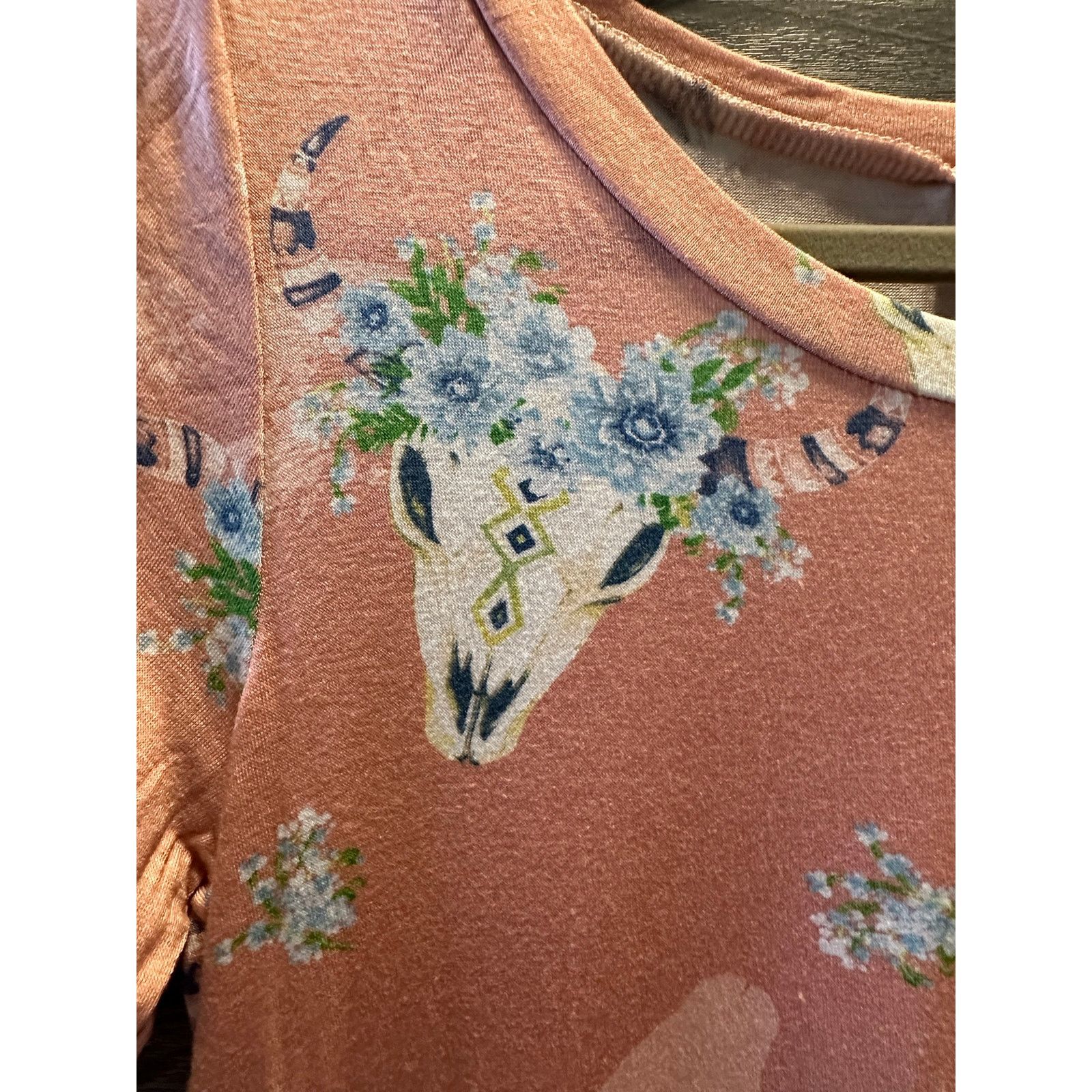 Other Pink Steer skull boutique top (XL) Size XL / US 12-14 / IT 48-50 - 3 Thumbnail