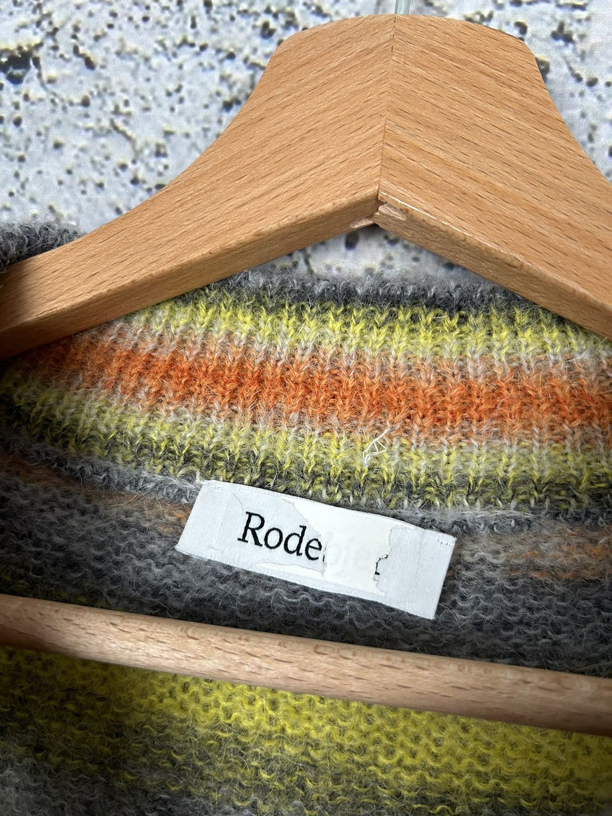 Designer Rodebjer Mohair Stripped Grunge Punk Knit Sweater Designer Size US M / EU 48-50 / 2 - 7 Thumbnail