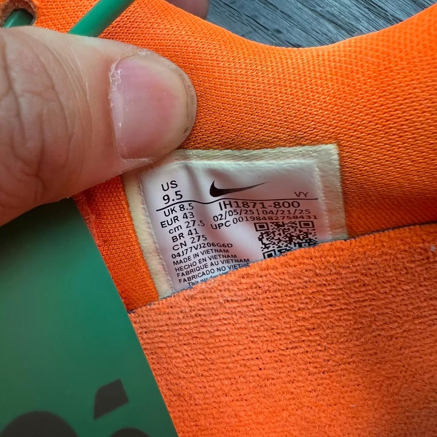 Nike zk6 Orange Silver Size 43 Size US 10 / EU 43 - 8 Thumbnail