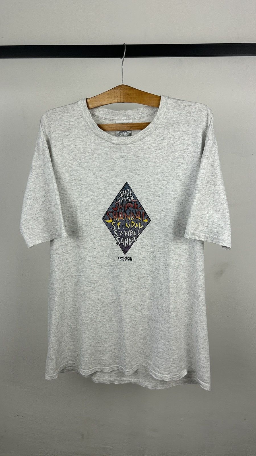 Vintage 1990s Adidas Sandal Tee Size US XL / EU 56 / 4 - 6 Thumbnail