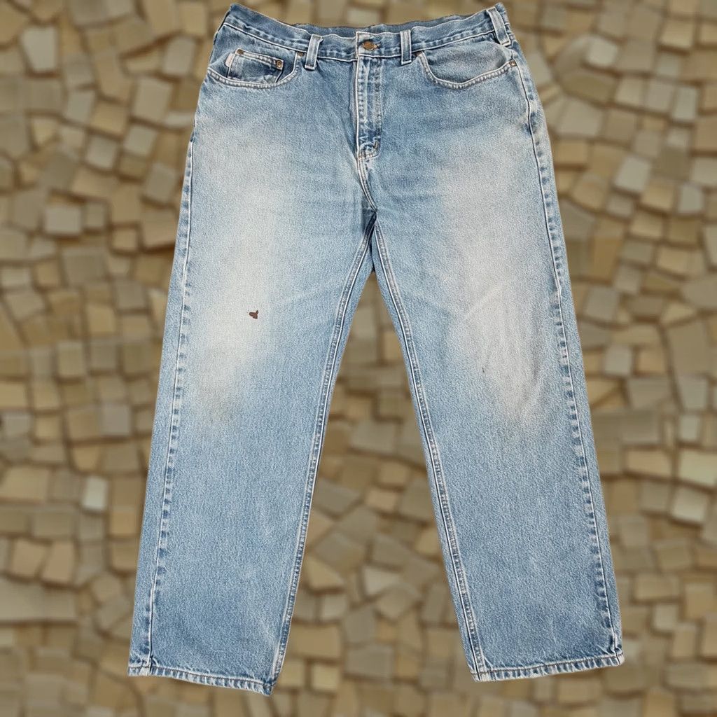 Carhartt Carhartt Jeans Blue W36 L30 Relaxed Straight Denim D480 DVB Mens Size US 36 / EU 52 - 1 Thumbnail
