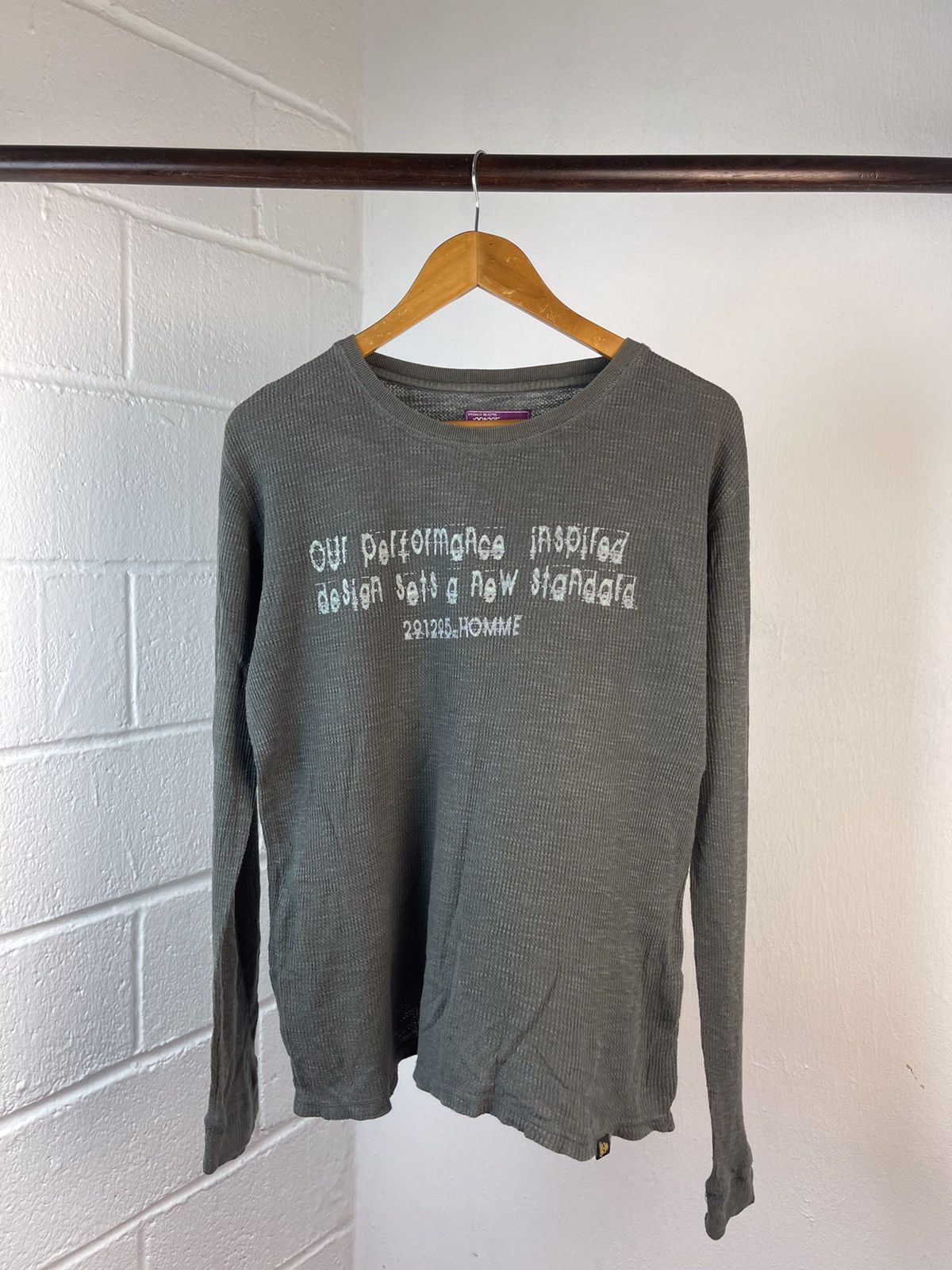 5351 POUR LES HOMMES × If Six Was Nine × Le Grande Bleu (L.G.B.) 2000s 291295 Homme Poem Waffle Long sleeve Size US L / EU 52-54 / 3 - 2 Thumbnail