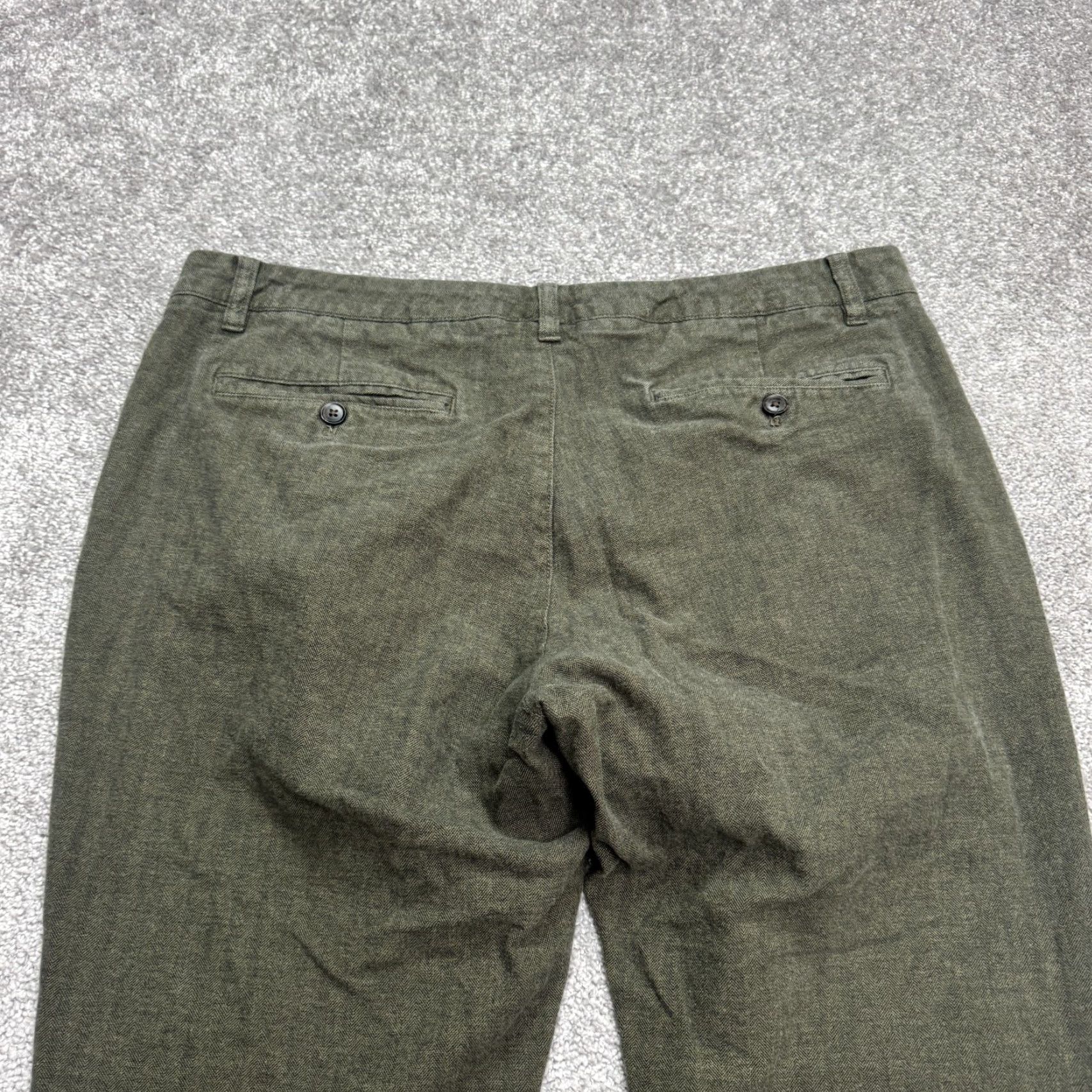 Bonobos Bonobos Slim Straight Leg Chino Pants Mens 36x30 Green Casual Workwear Front Flat Front Pocket Mens Reachable Short Title Adaptation Size US 36 / EU 52 - 3 Thumbnail