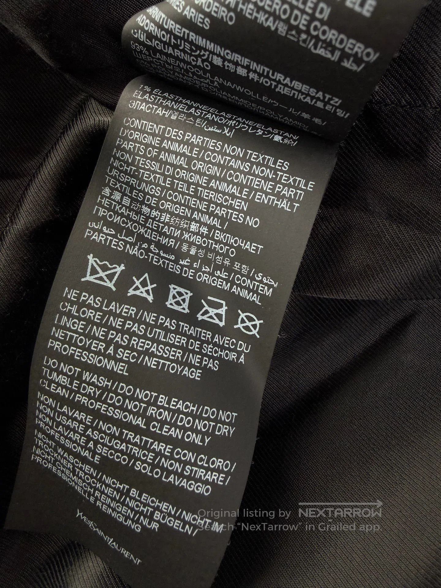 Saint Laurent Paris Saint Laurent Black White Varsity Jacket. Size US L / EU 52-54 / 3 - 5 Thumbnail