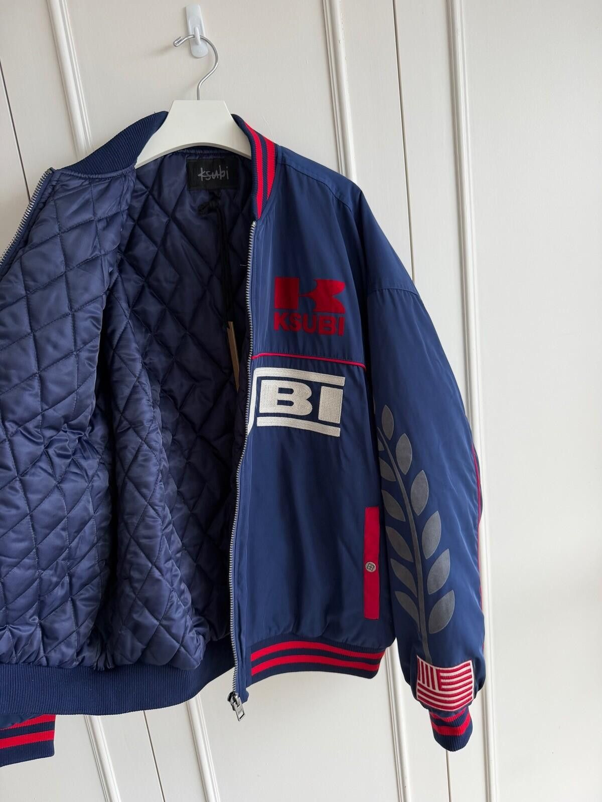 Ksubi new Ksubi ZOOM MA-1 BOMBER JACKET SATIN BLUE medium m top Size US M / EU 48-50 / 2 - 8 Thumbnail