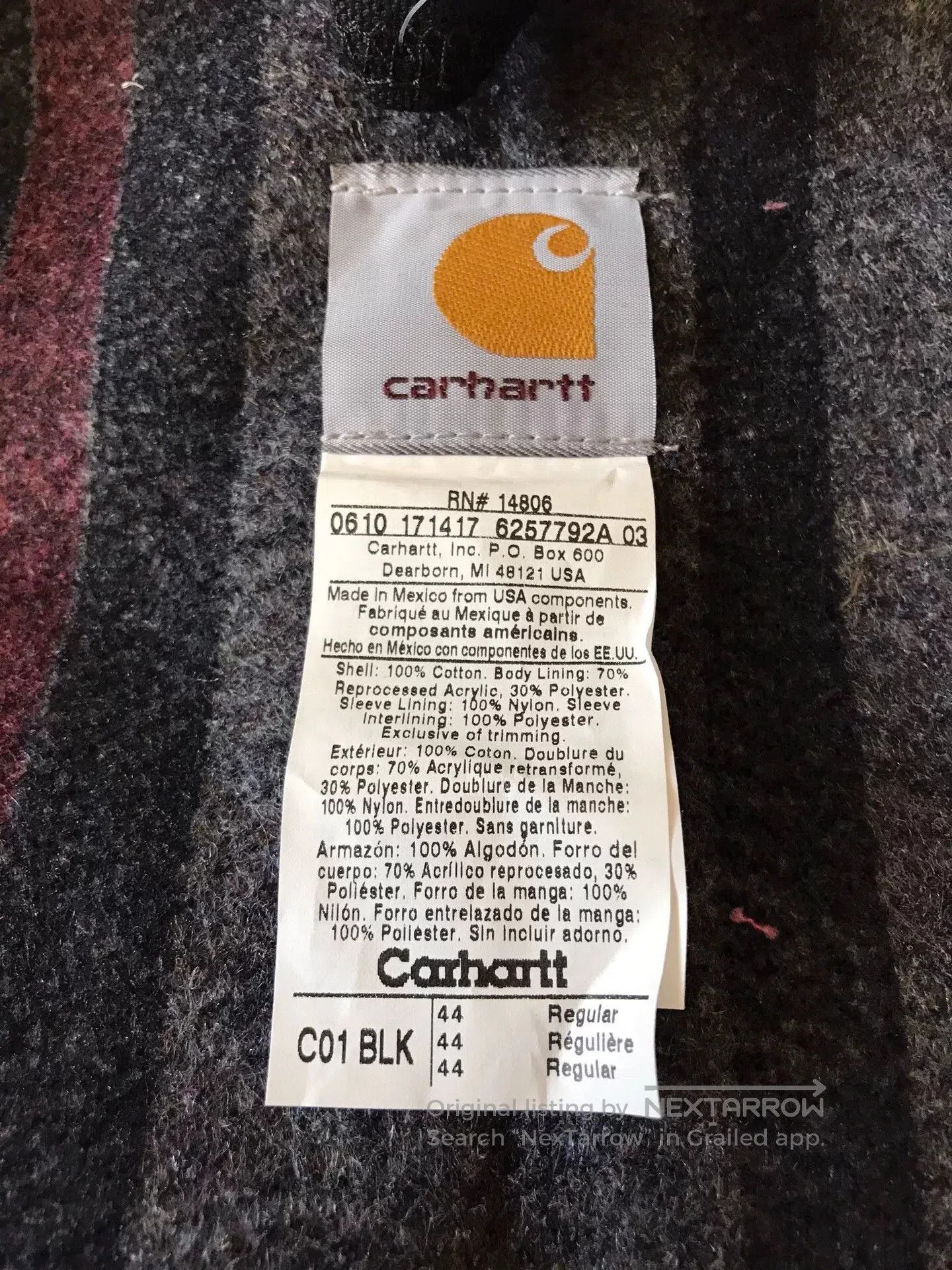 Carhartt Carhartt C01 Canvas Work Jacket. Size US S / EU 44-46 / 1 - 9 Thumbnail